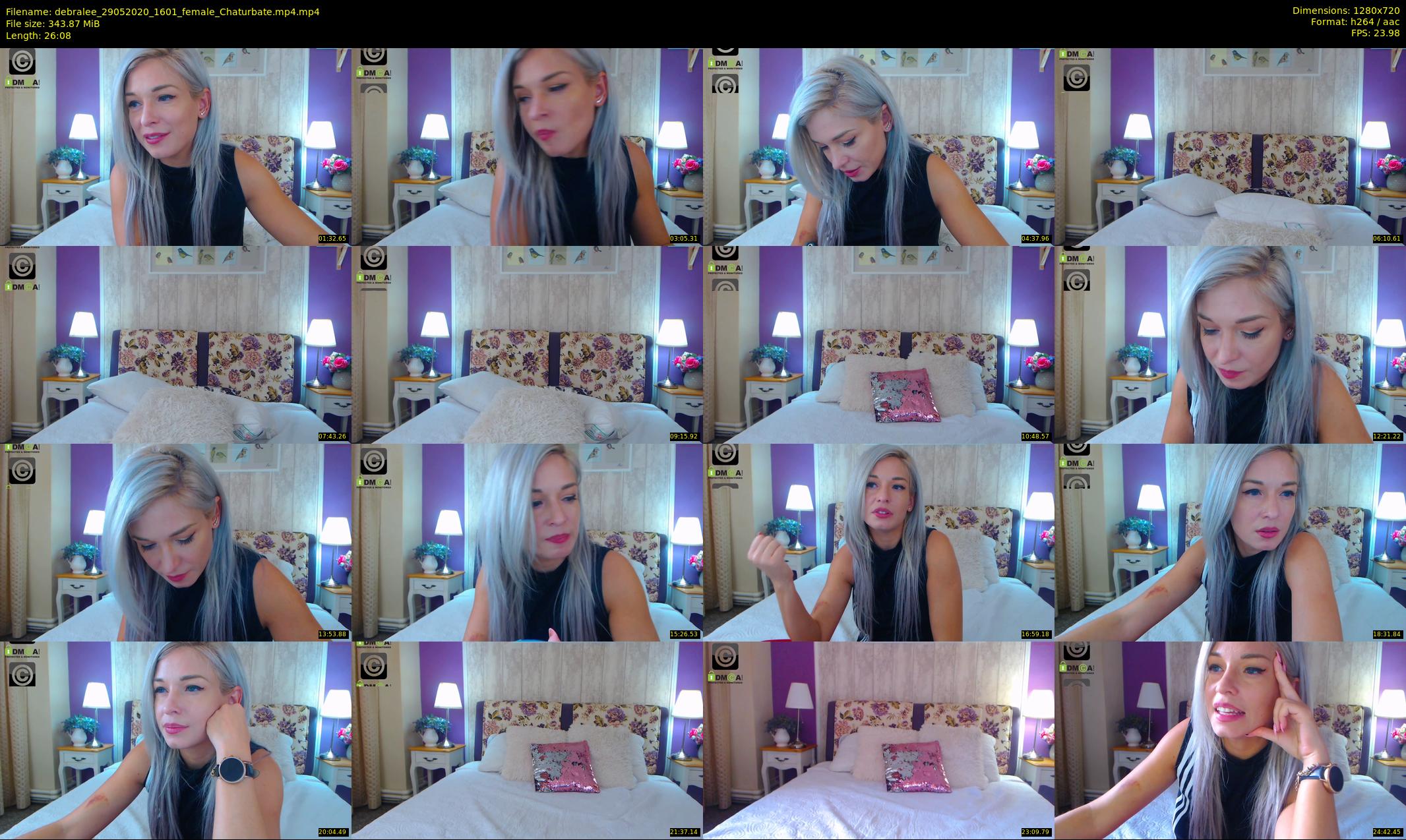 debralee — 27 minute Chaturbate female cam show recording, 720p, May 29, 2020