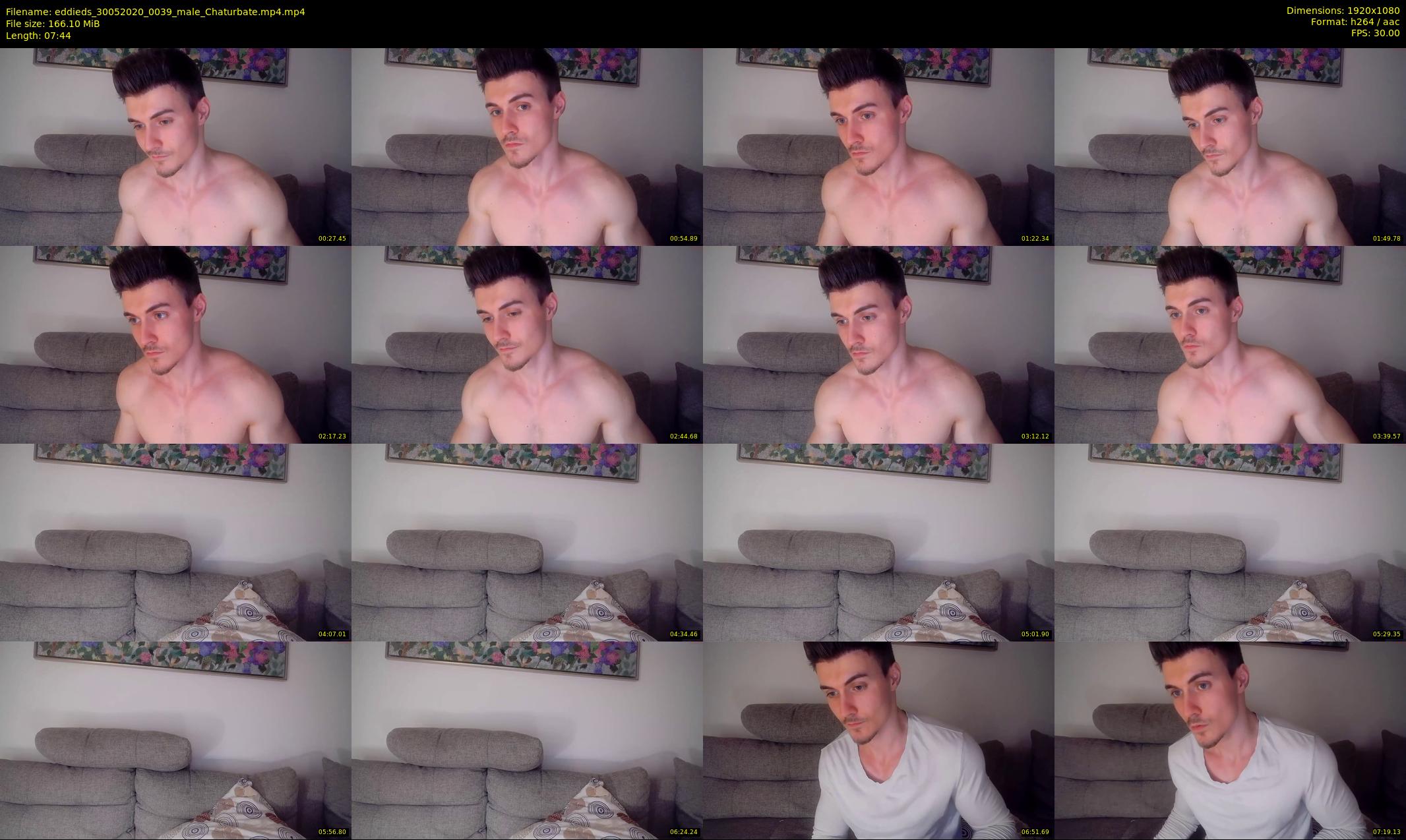 eddieds — 8 minute Chaturbate male cam show recording, 1080p, May 30, 2020