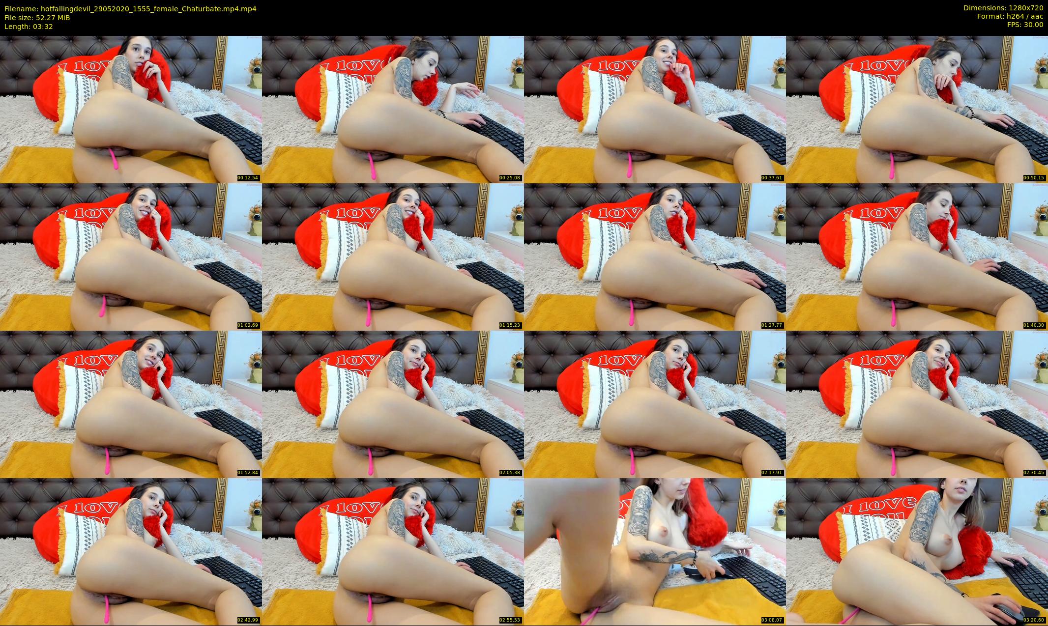 hotfallingdevil — 4 minute Chaturbate female cam show recording, 720p, May 29, 2020