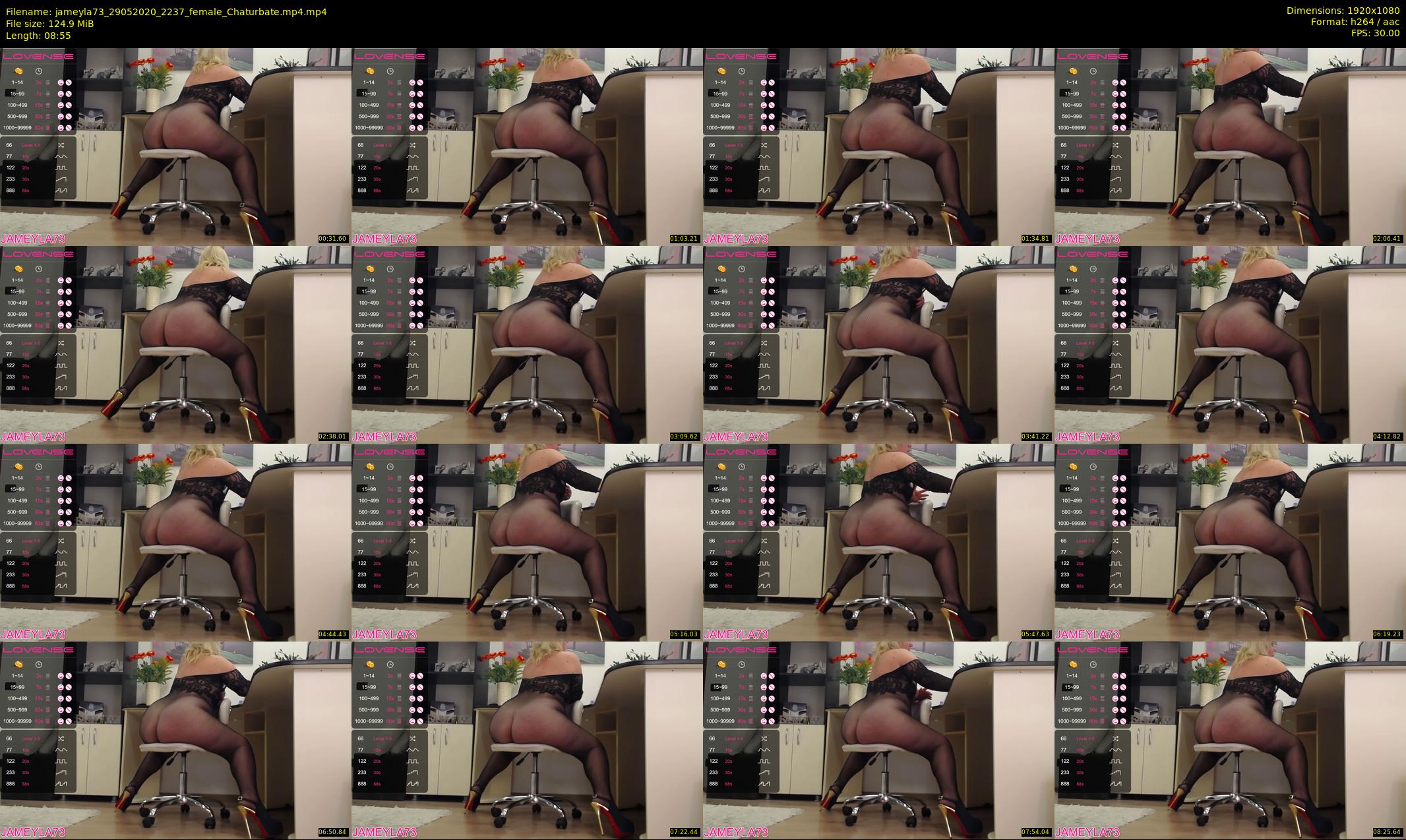 jameyla73 — 9 minute Chaturbate female cam show recording, 1080p, May 29, 2020