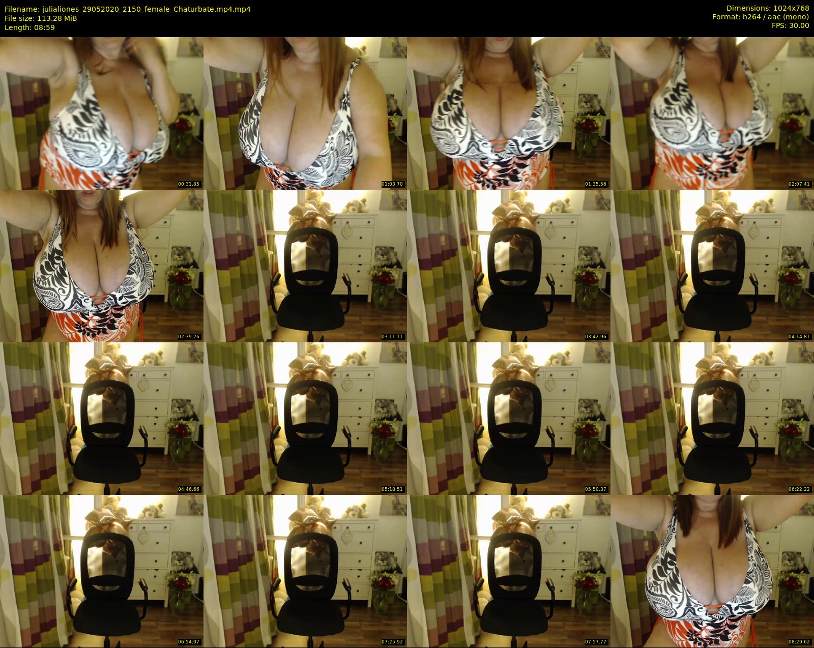 julialiones — 9 minute Chaturbate female cam show recording, 720p, May 29, 2020