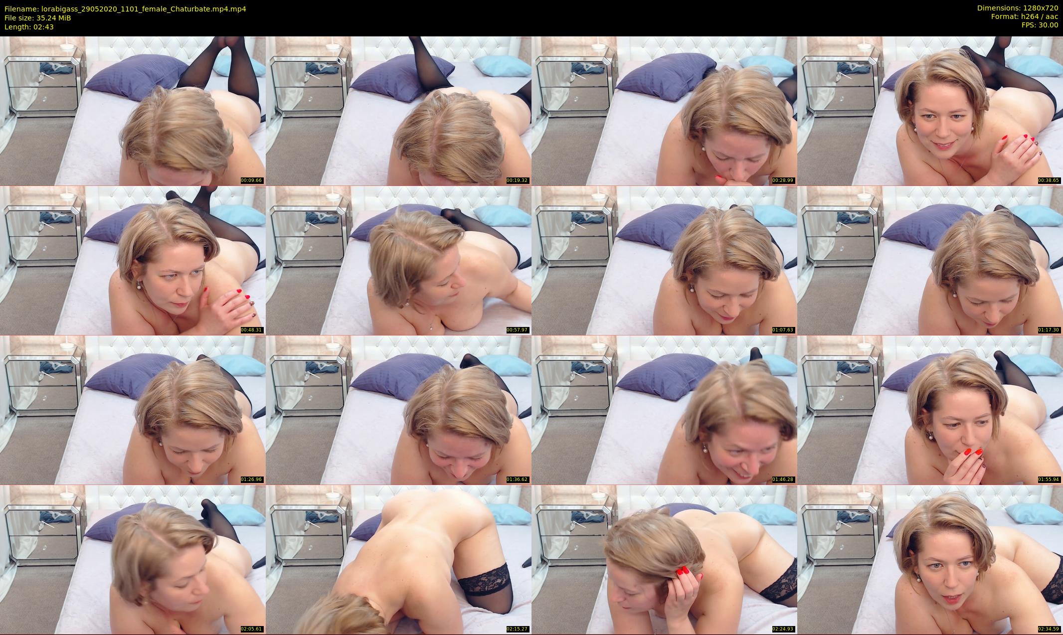 lorabigass — 3 minute Chaturbate female cam show recording, 720p, May 29, 2020