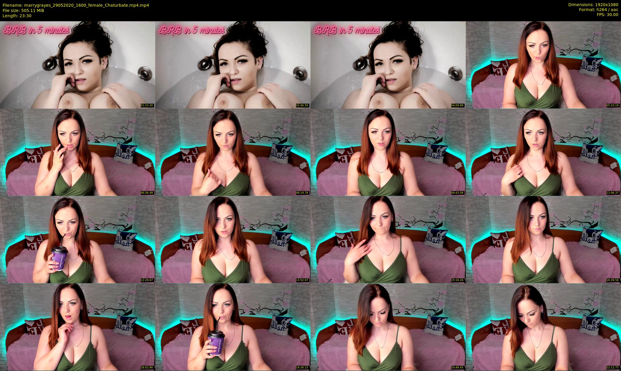marrygrayes — 24 minute Chaturbate female cam show recording, 1080p, May 29, 2020
