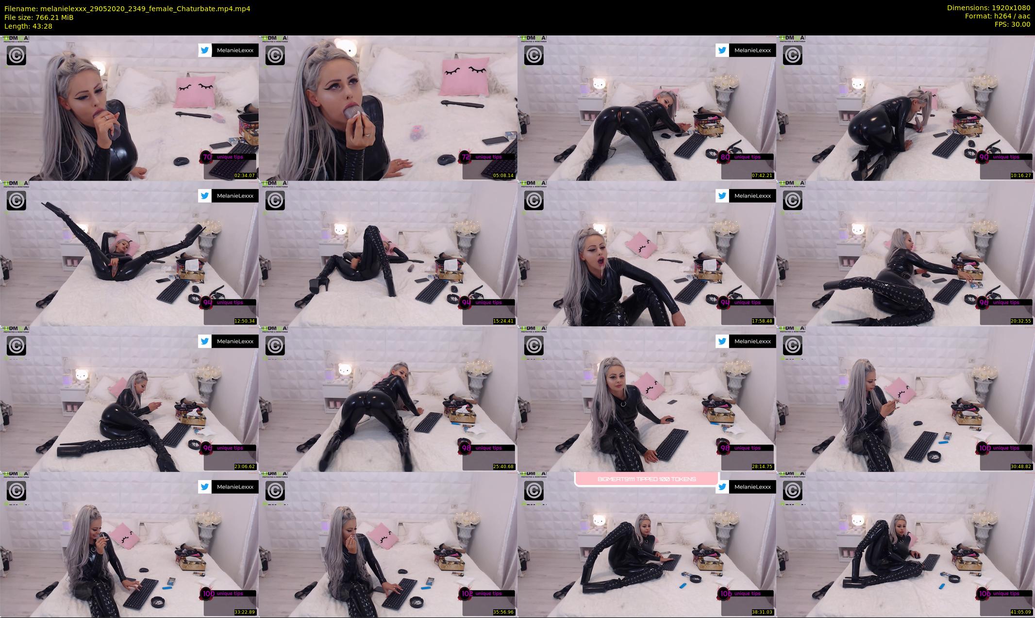 melanielexxx — 44 minute Chaturbate female cam show recording, 1080p, May 29, 2020