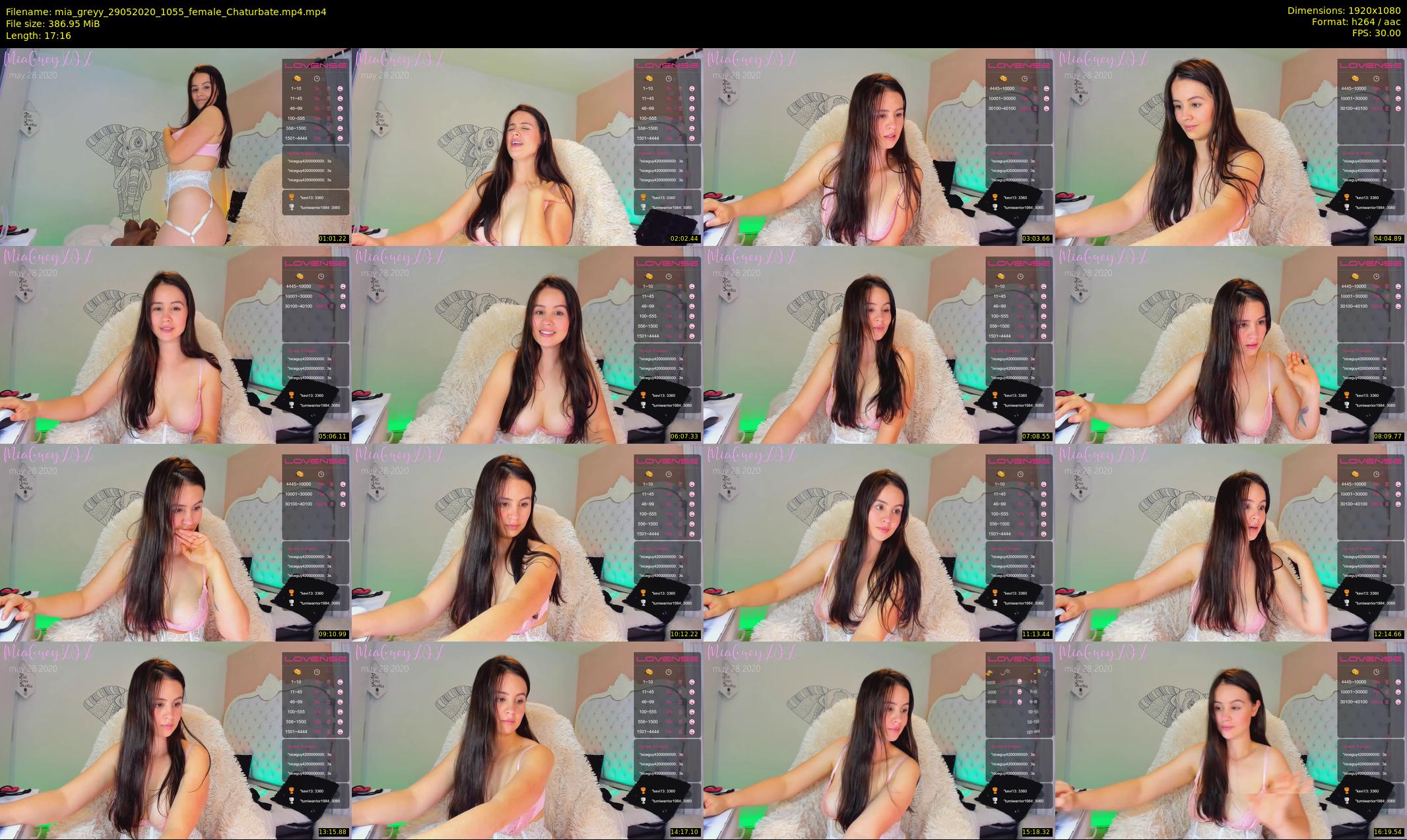 mia_greyy — 18 minute Chaturbate female cam show recording, 1080p, May 29, 2020