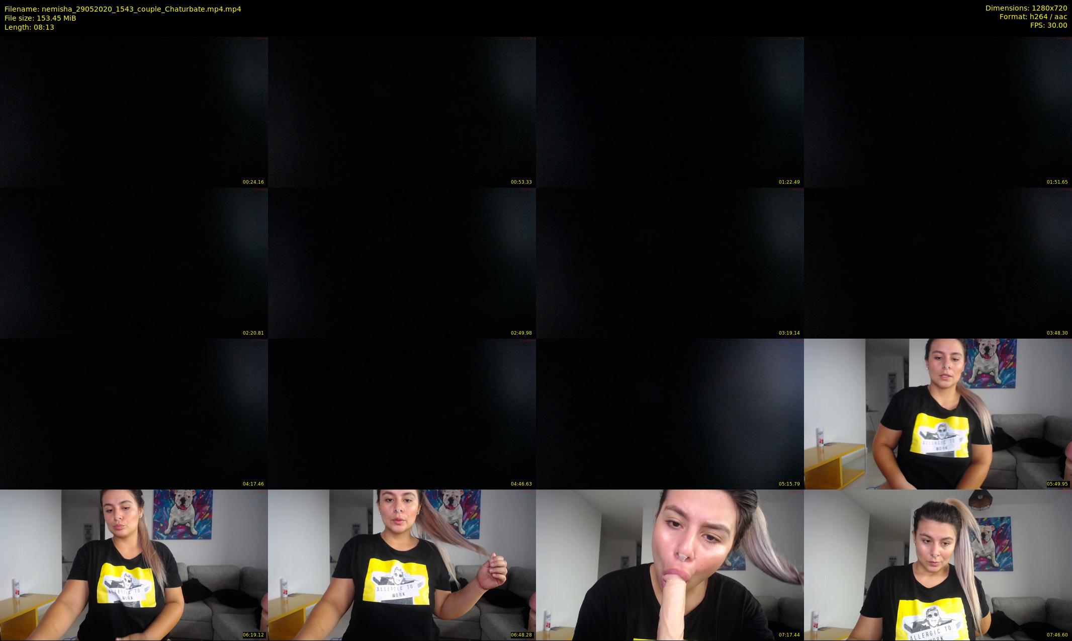 nemisha — 9 minute Chaturbate female cam show recording, 720p, May 29, 2020