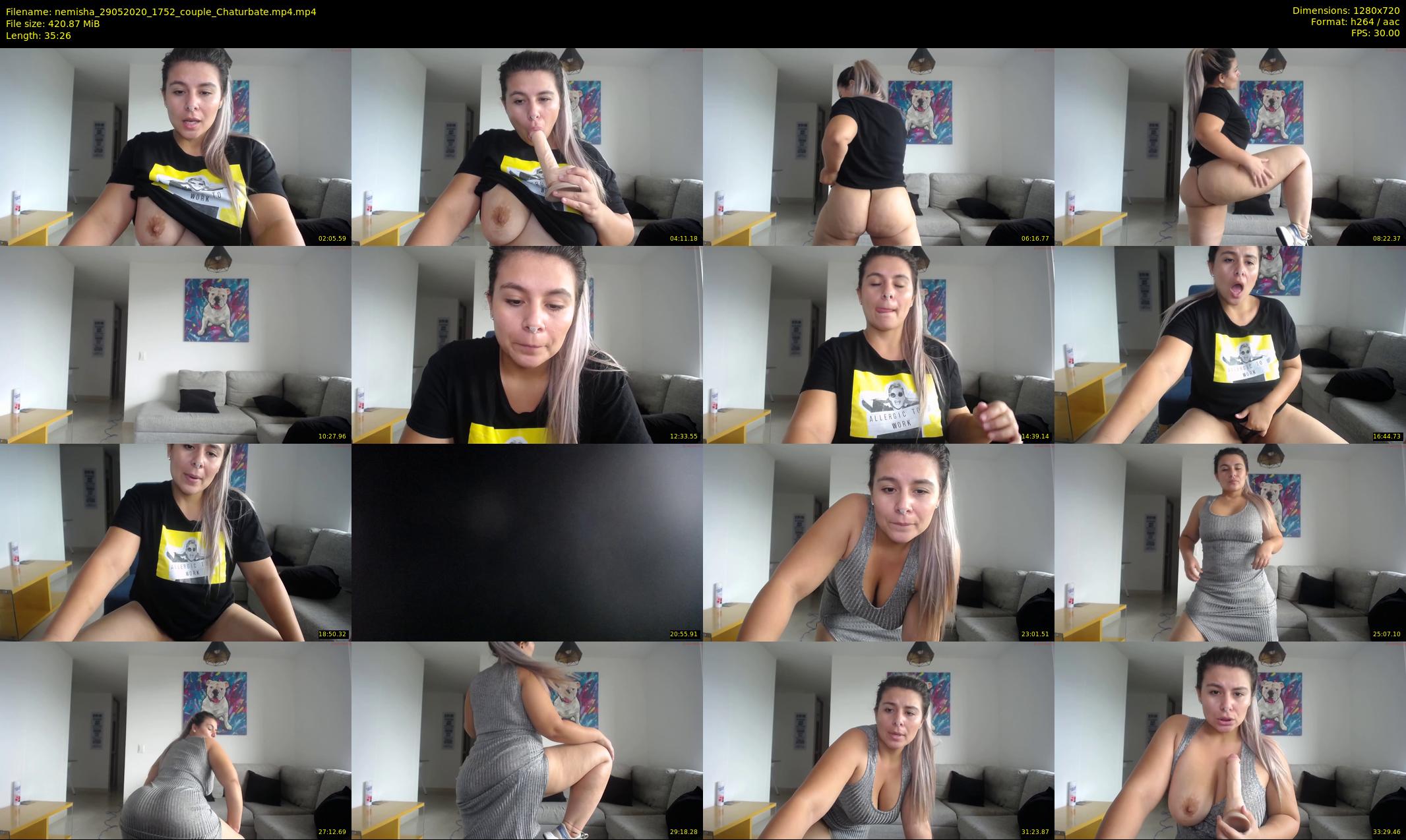 nemisha — 36 minute Chaturbate female cam show recording, 720p, May 29, 2020
