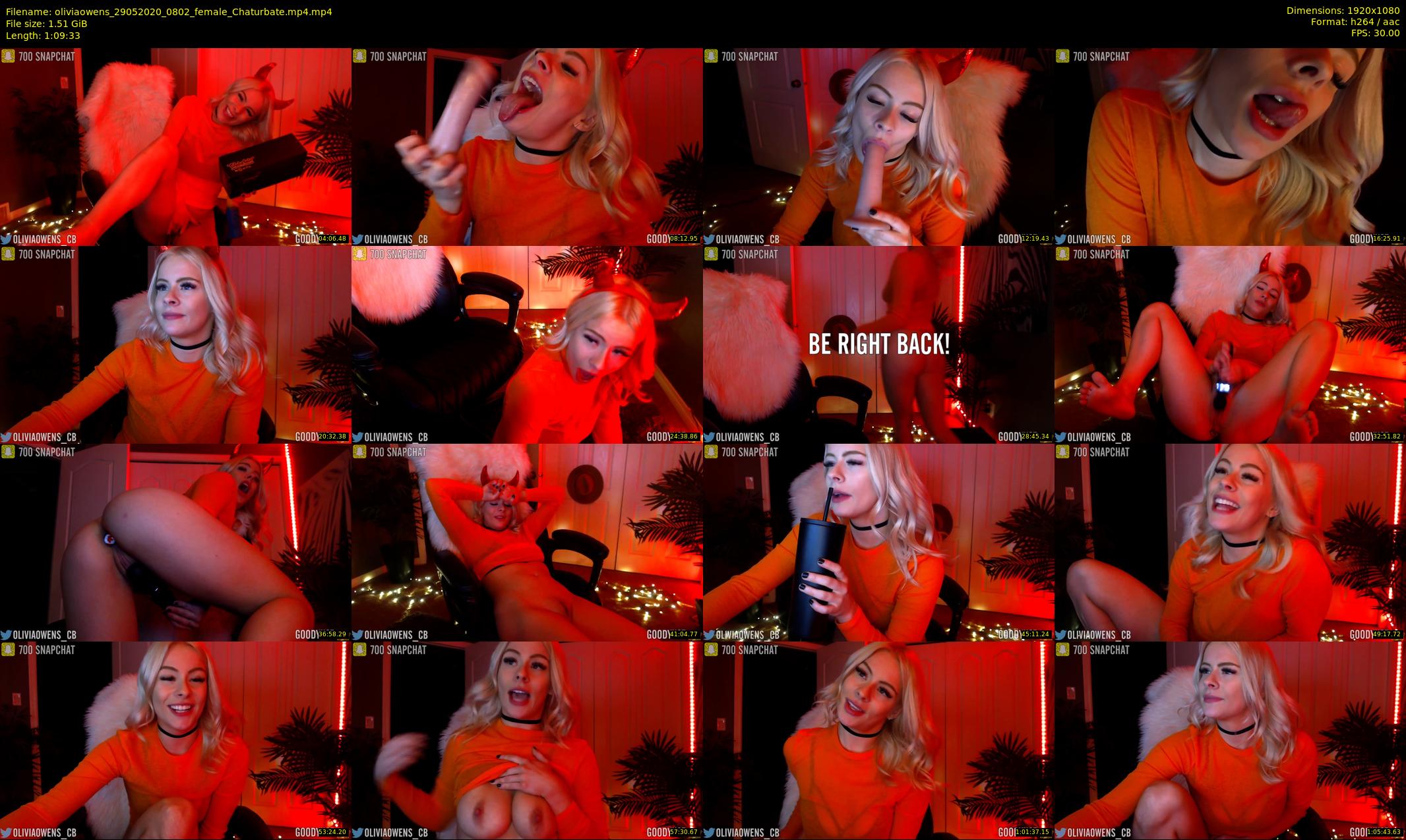 oliviaowens — 70 minute Chaturbate female cam show recording, 1080p, May 29, 2020