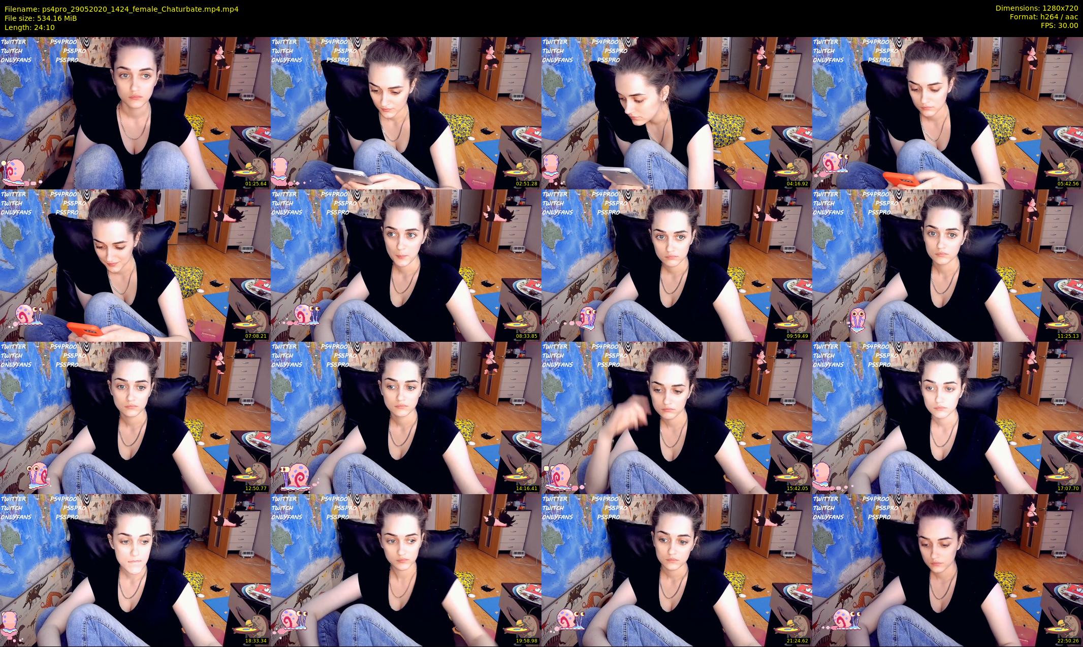 ps4pro — 25 minute Chaturbate female cam show recording, 720p, May 29, 2020