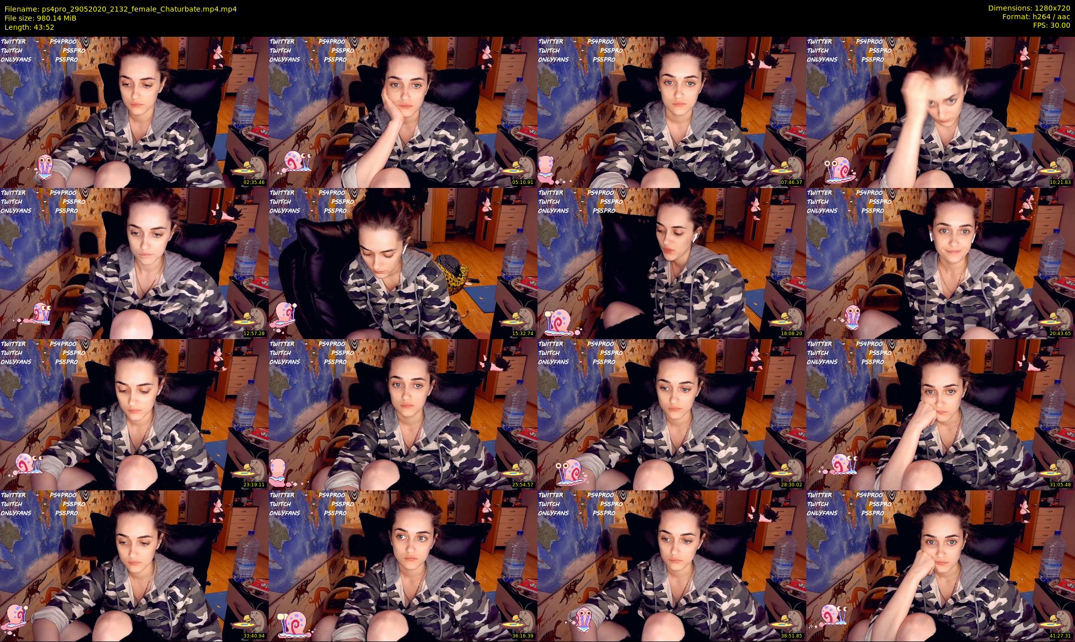ps4pro — 44 minute Chaturbate female cam show recording, 720p, May 29, 2020