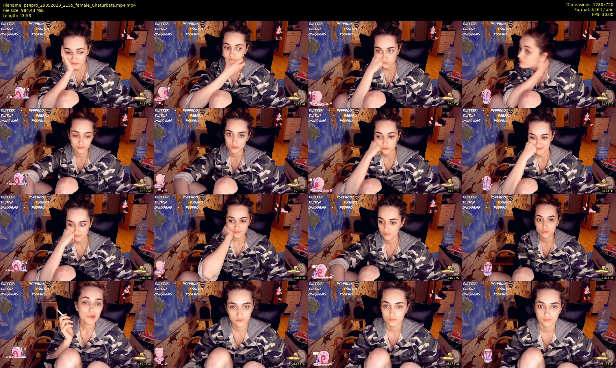 ps4pro — 44 minute Chaturbate female cam show recording, 720p, May 29, 2020