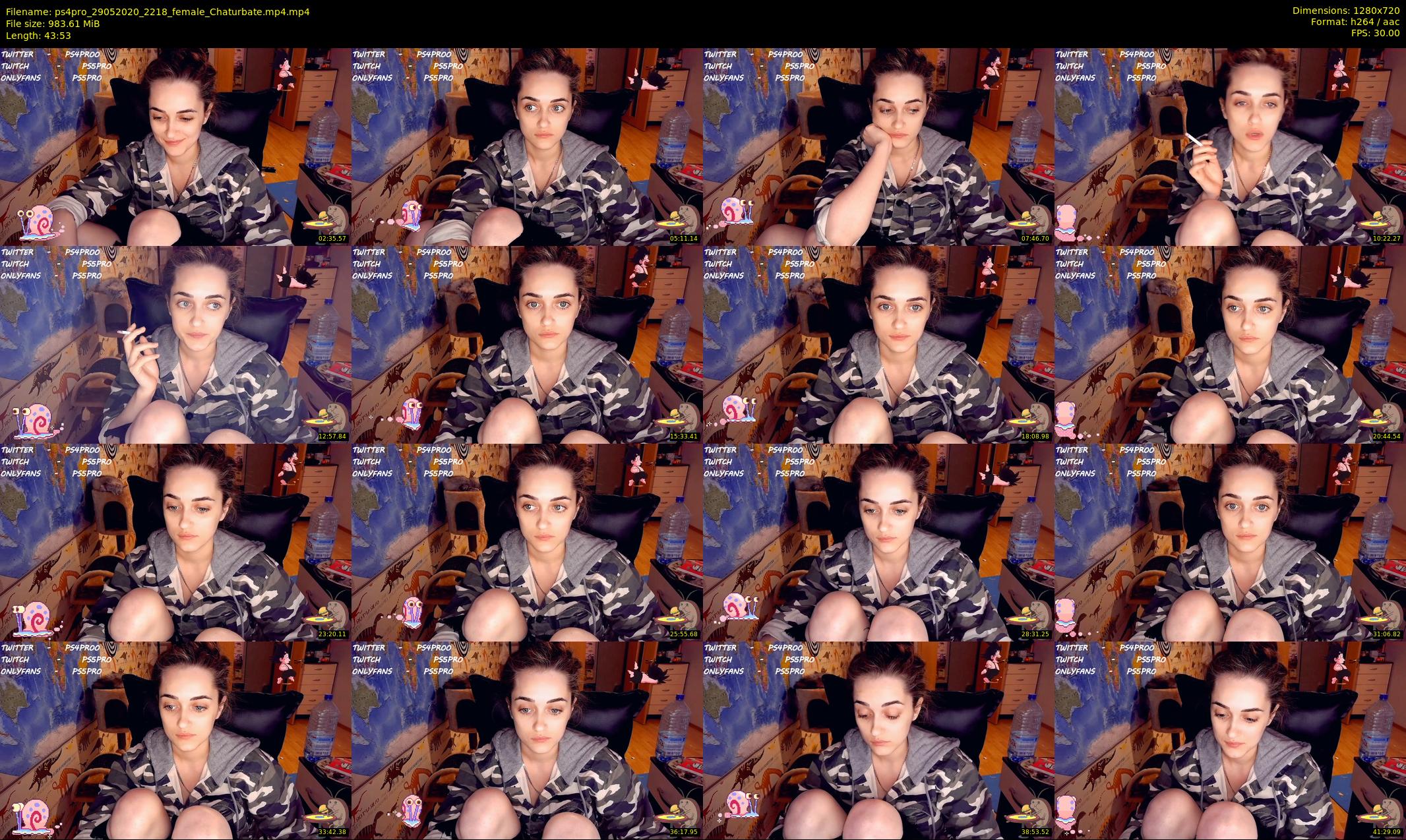 ps4pro — 44 minute Chaturbate female cam show recording, 720p, May 29, 2020
