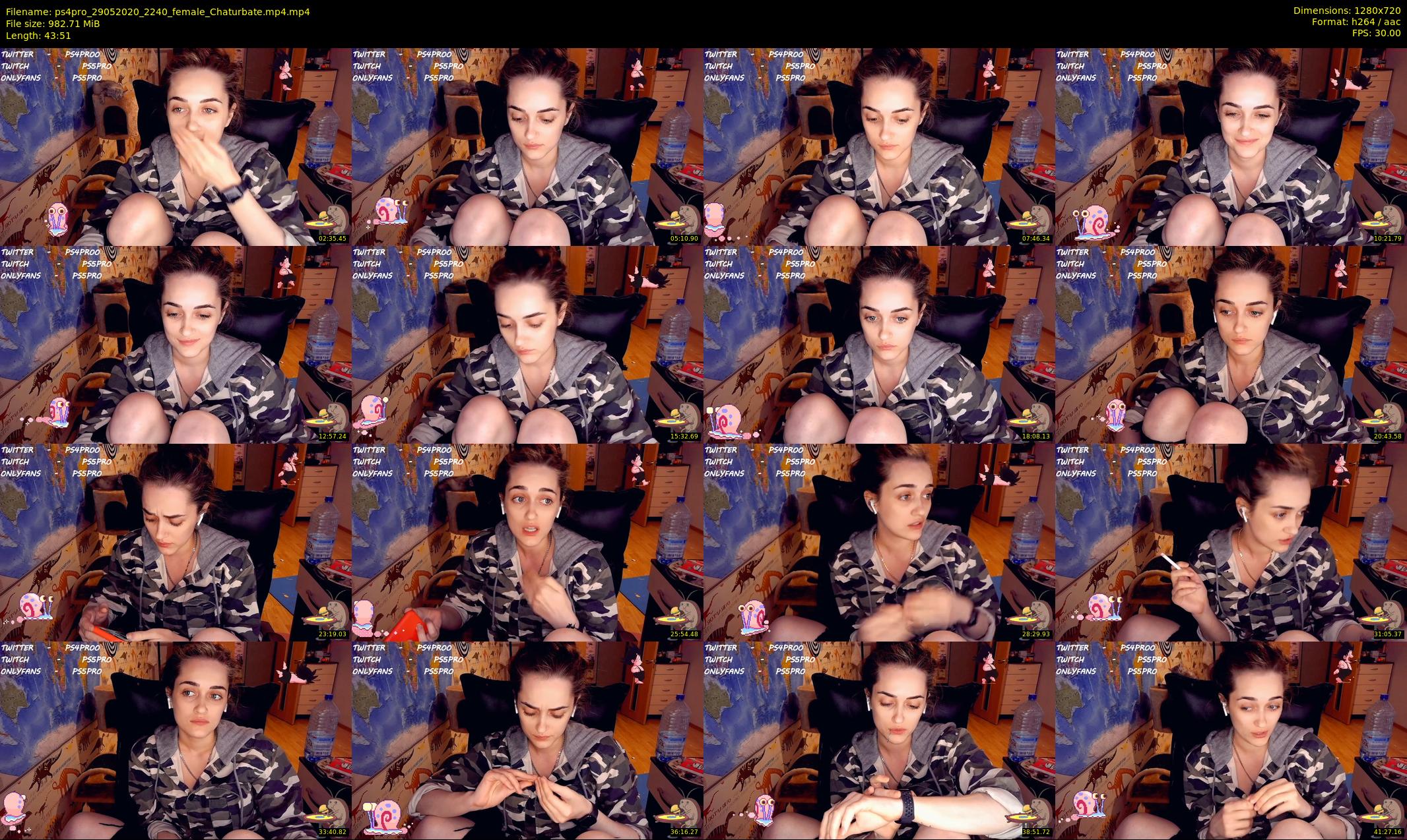 ps4pro — 44 minute Chaturbate female cam show recording, 720p, May 29, 2020