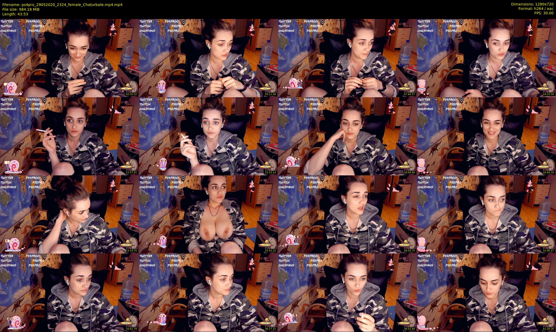 ps4pro — 44 minute Chaturbate female cam show recording, 720p, May 29, 2020