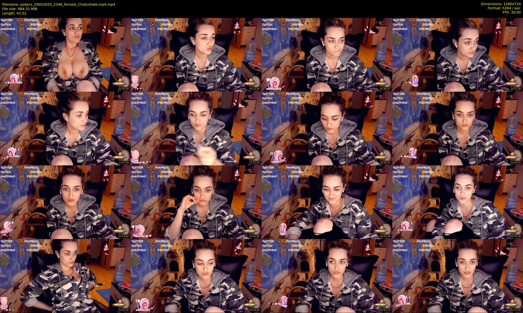 ps4pro — 44 minute Chaturbate female cam show recording, 720p, May 29, 2020