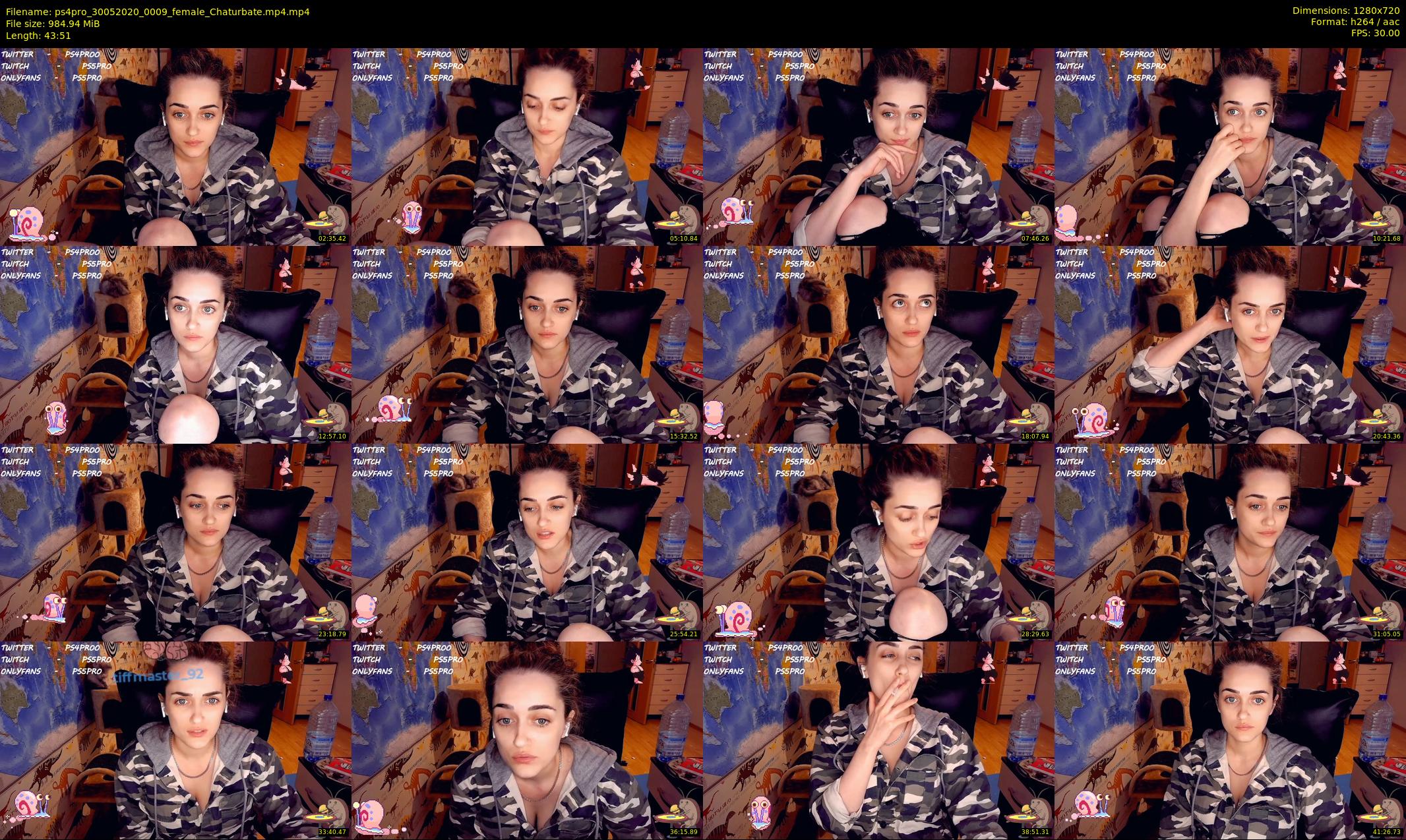 ps4pro — 44 minute Chaturbate female cam show recording, 720p, May 30, 2020