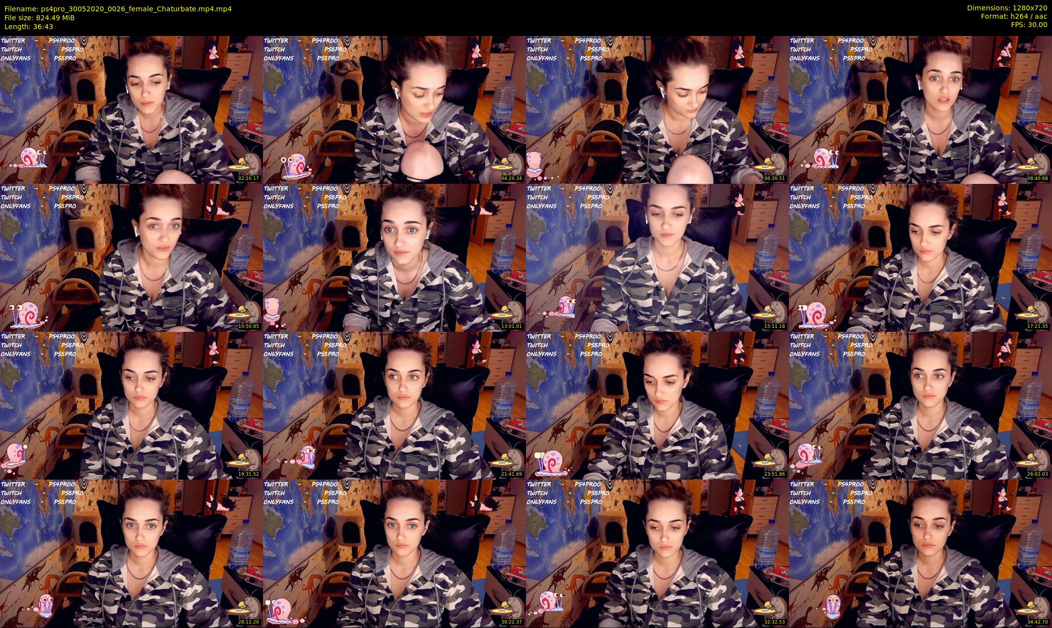 ps4pro — 37 minute Chaturbate female cam show recording, 720p, May 30, 2020