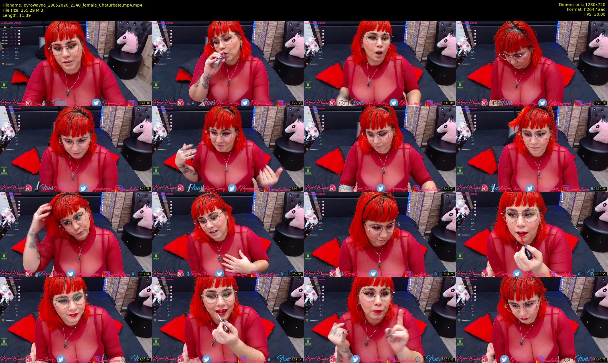 pyrowayne — 12 minute Chaturbate female cam show recording, 720p, May 29, 2020