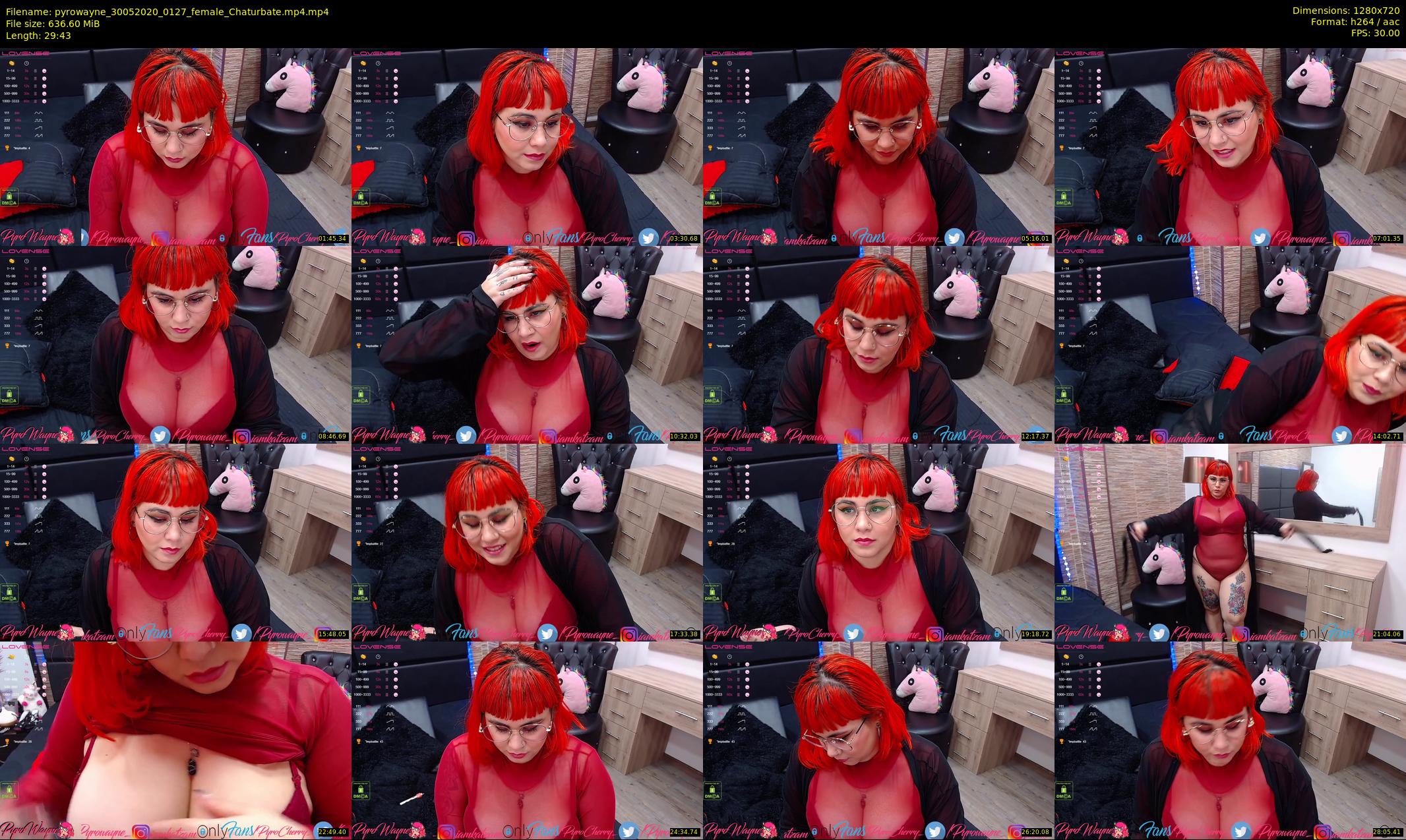 pyrowayne — 30 minute Chaturbate female cam show recording, 720p, May 30, 2020