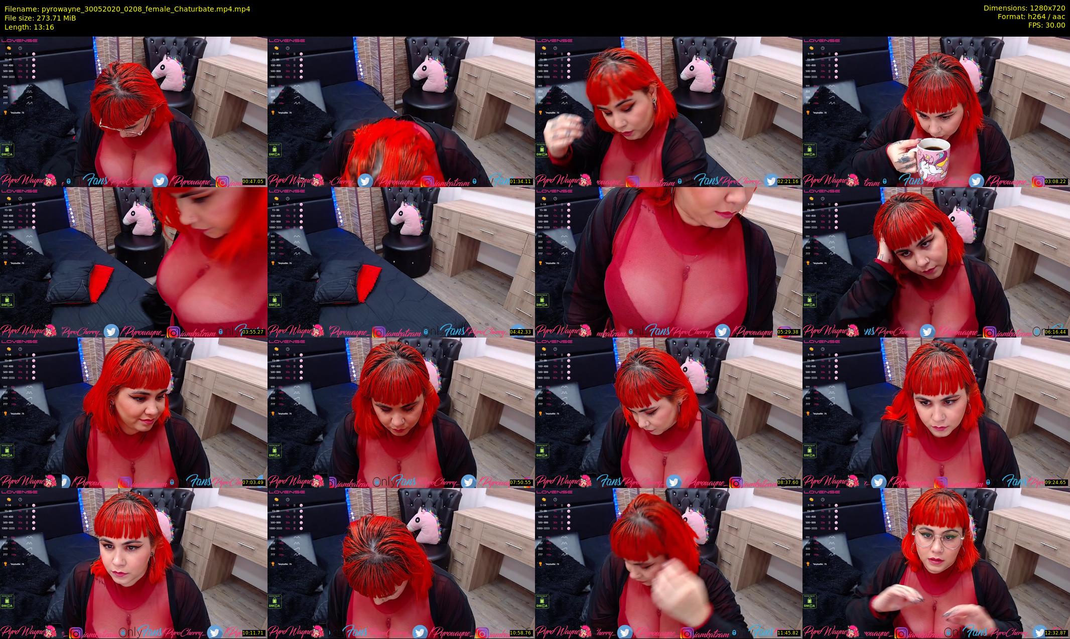 pyrowayne — 14 minute Chaturbate female cam show recording, 720p, May 30, 2020