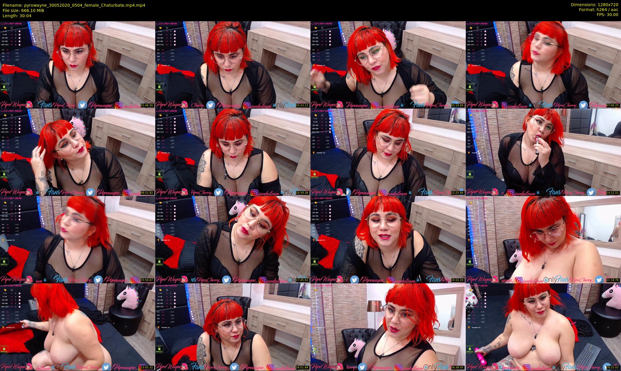 pyrowayne — 31 minute Chaturbate female cam show recording, 720p, May 30, 2020