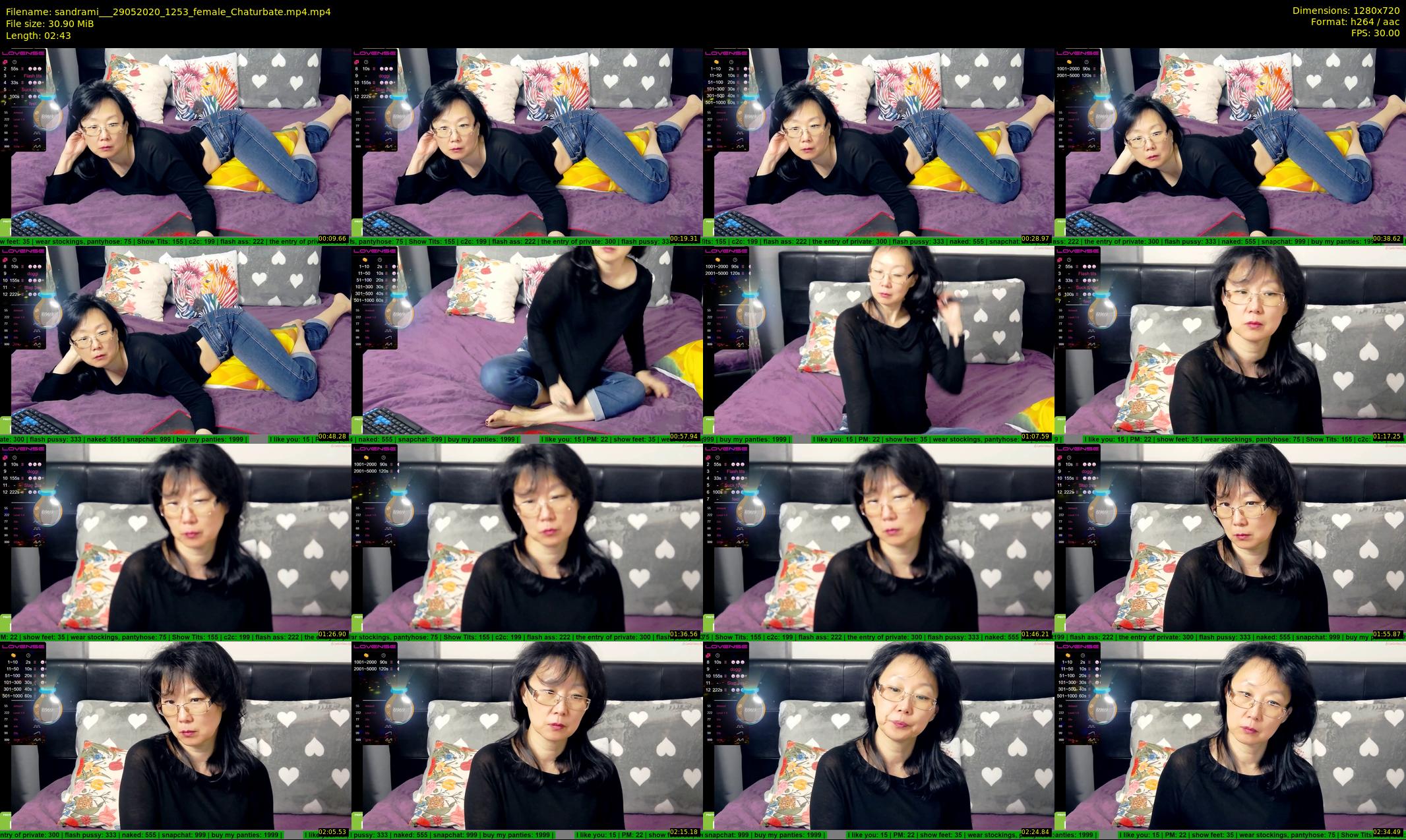 sandrami__ — 3 minute Chaturbate female cam show recording, 720p, May 29, 2020