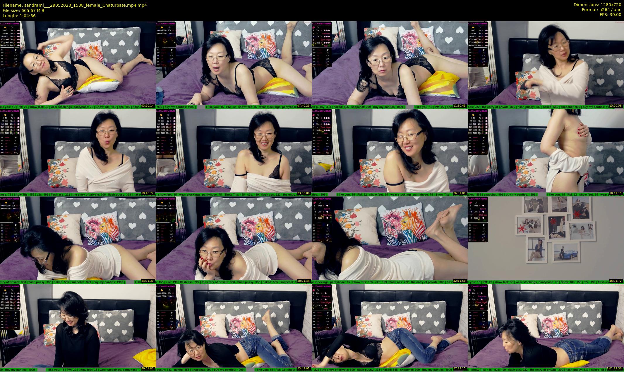 sandrami__ — 65 minute Chaturbate female cam show recording, 720p, May 29, 2020