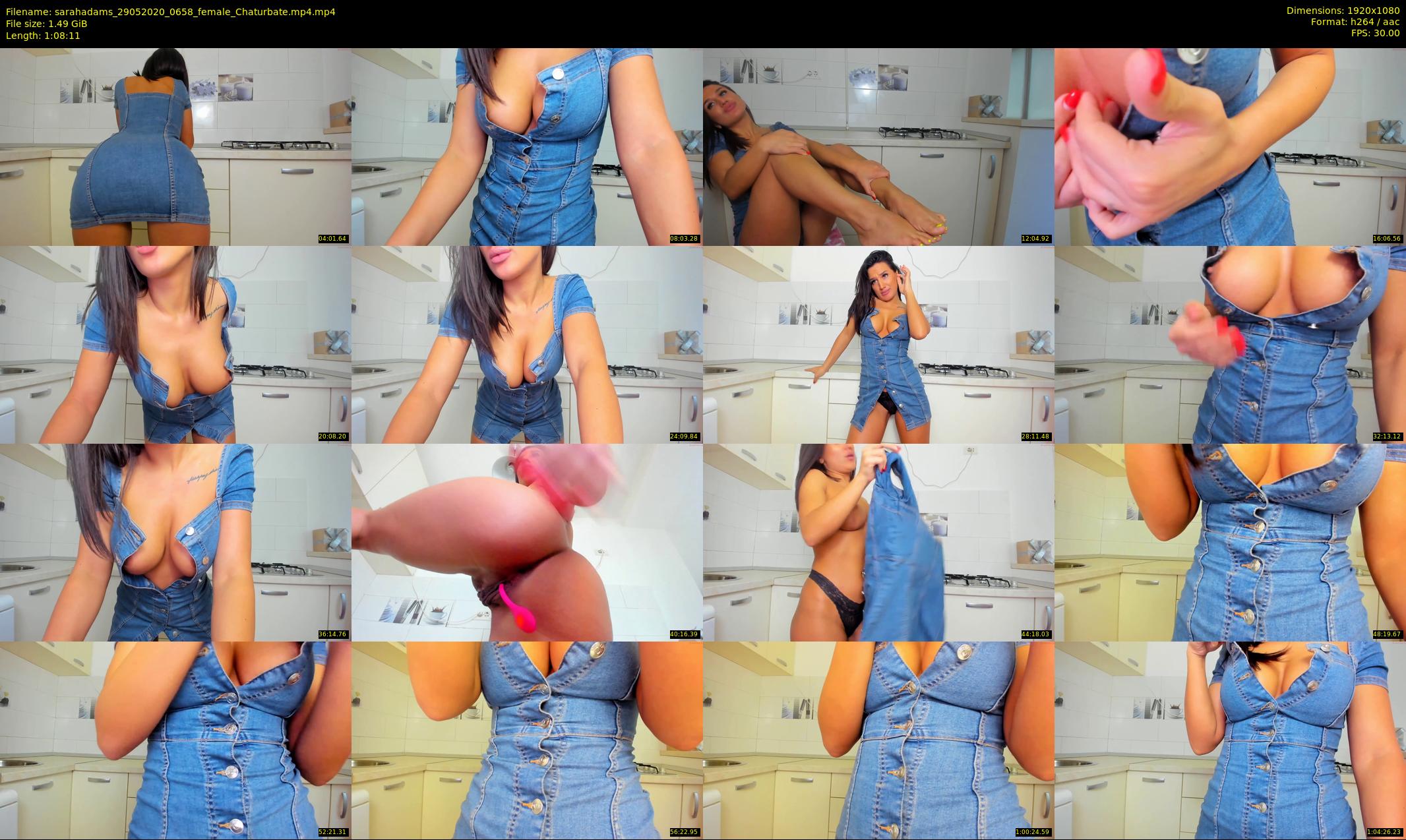 sarahadams — 69 minute Chaturbate female cam show recording, 1080p, May 29, 2020