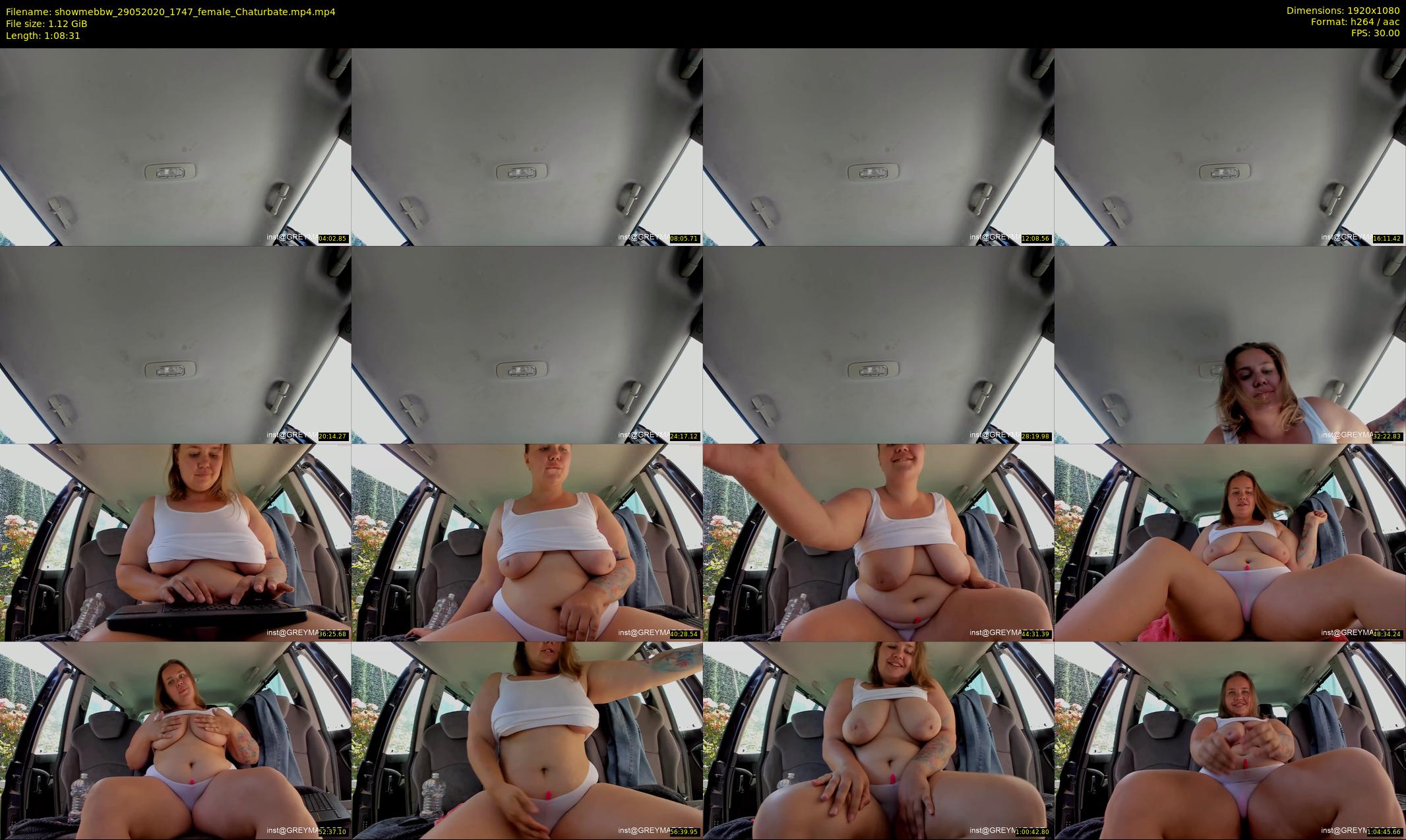 showmebbw — 69 minute Chaturbate female cam show recording, 1080p, May 29, 2020