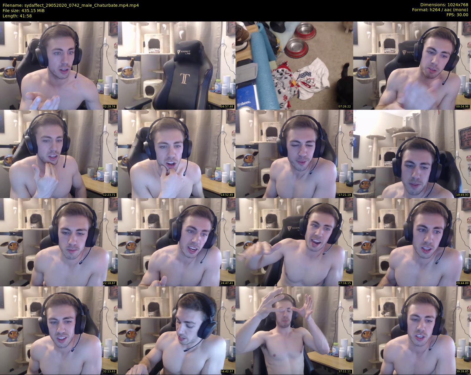 sydaffect — 42 minute Chaturbate male cam show recording, 720p, May 29, 2020