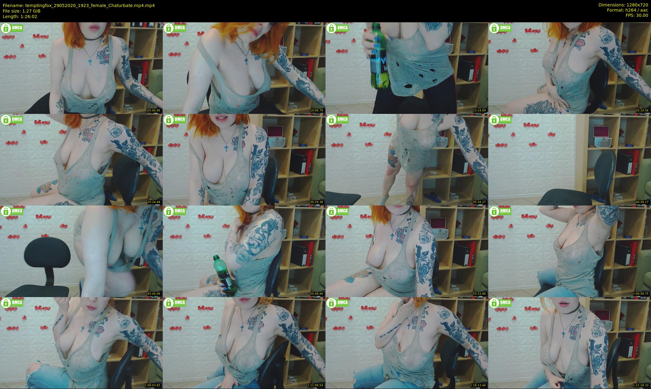 temptingfox — 87 minute Chaturbate female cam show recording, 720p, May 29, 2020