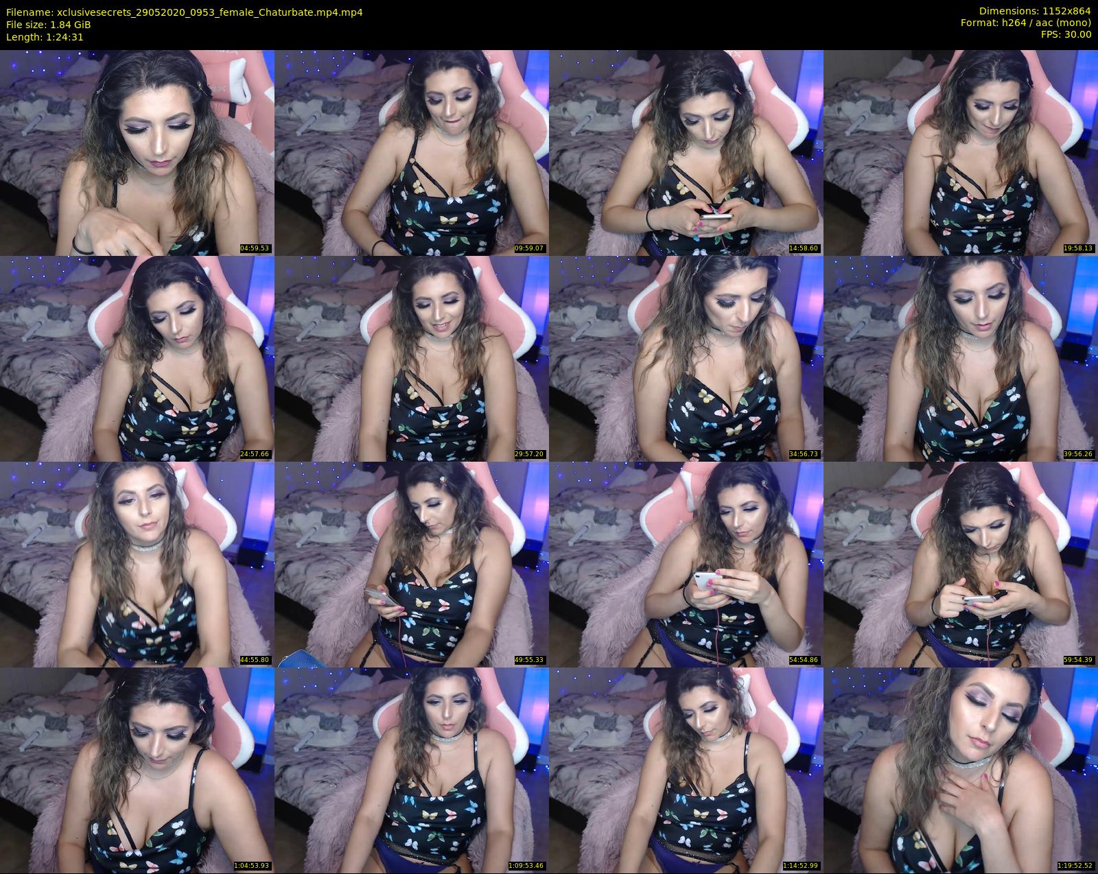 xclusivesecrets — 85 minute Chaturbate female cam show recording, 720p, May 29, 2020