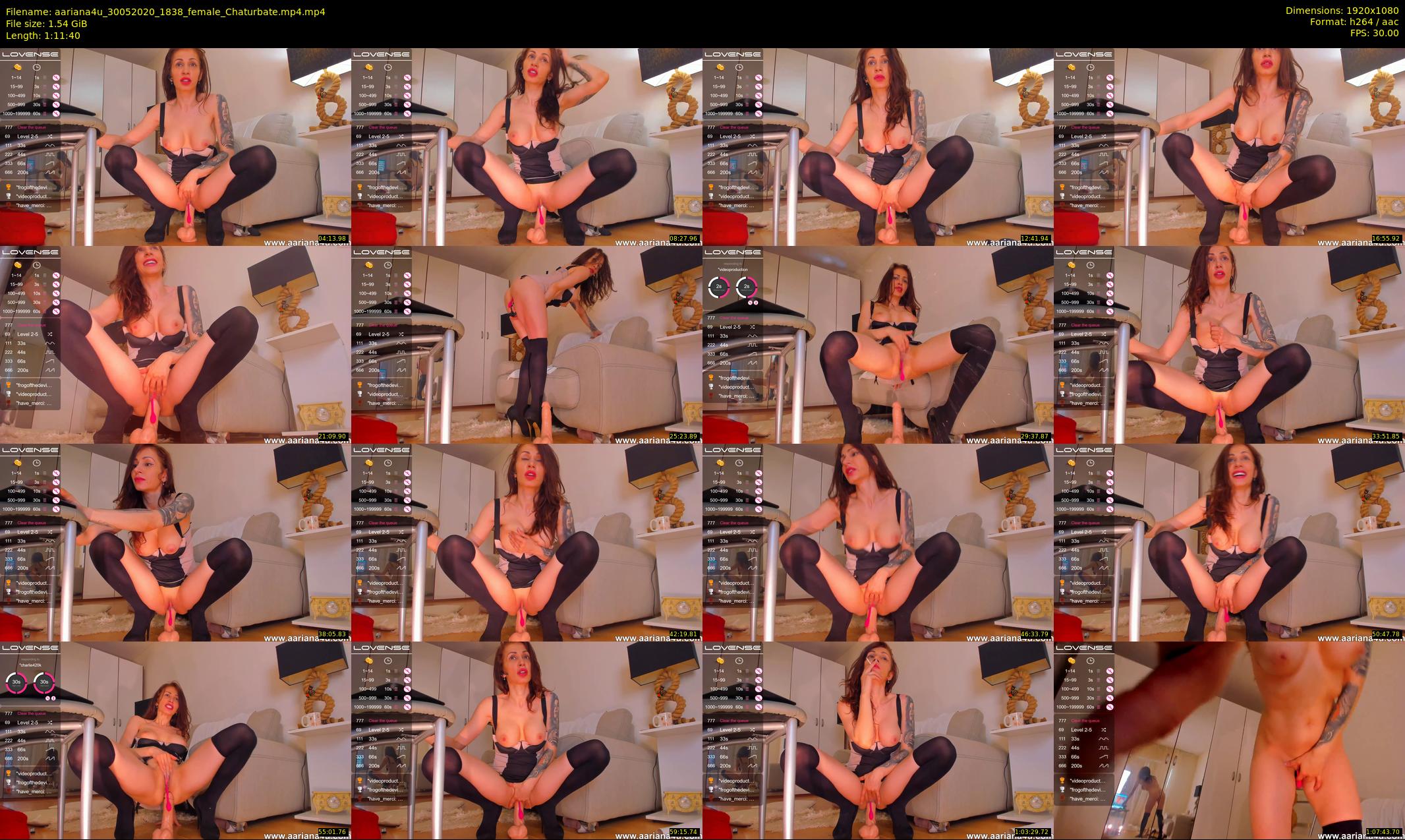 aariana4u — 72 minute Chaturbate female cam show recording, 1080p, May 30, 2020