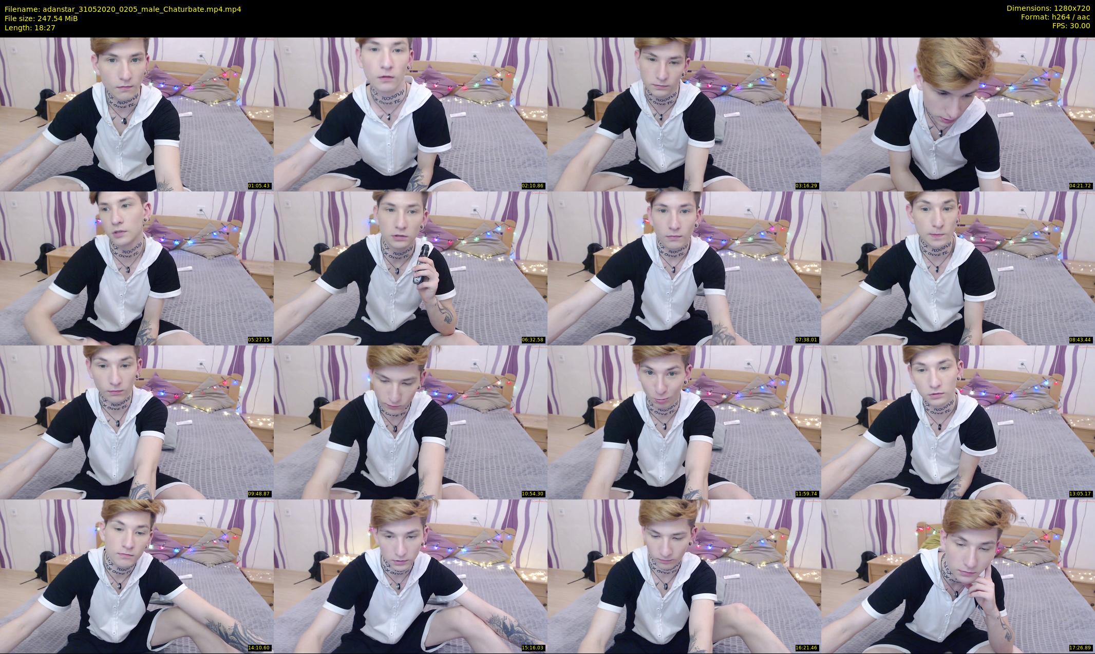 adanstar — 19 minute Chaturbate male cam show recording, 720p, May 31, 2020