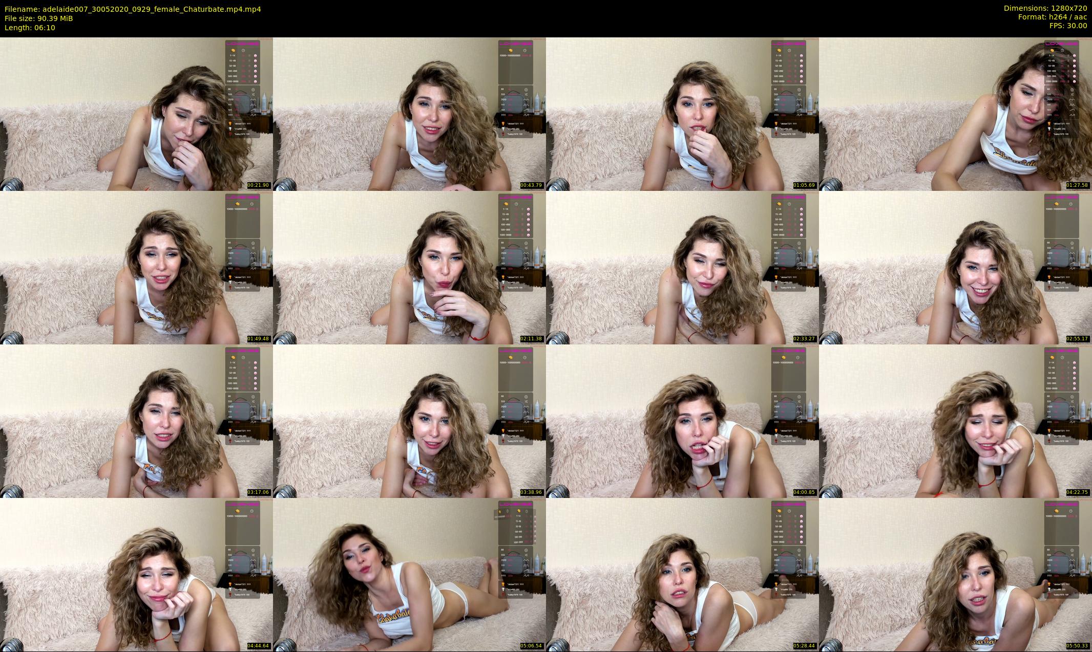 adelaide007 — 7 minute Chaturbate female cam show recording, 720p, May 30, 2020