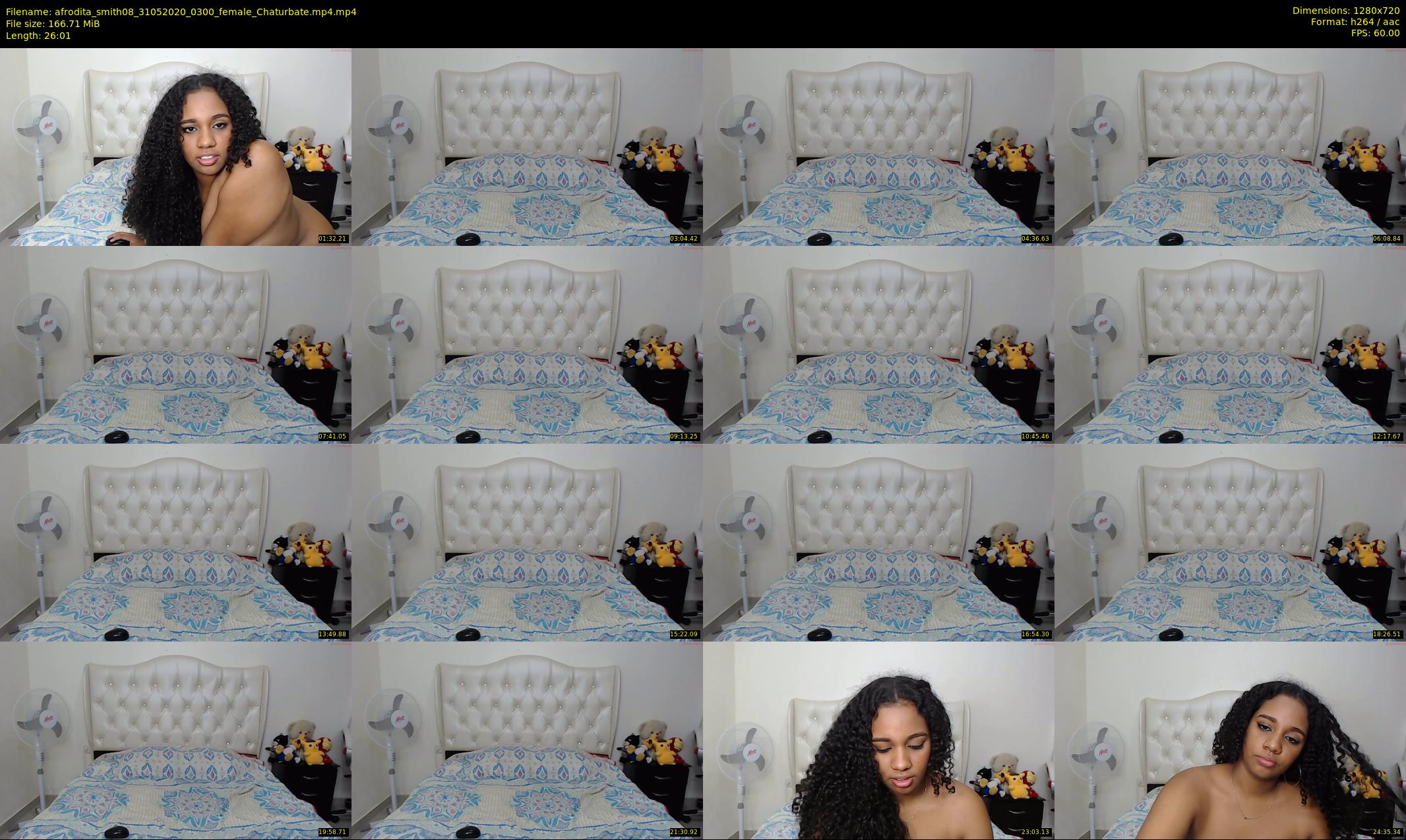 afrodita_smith08 — 27 minute Chaturbate female cam show recording, 720p, May 31, 2020