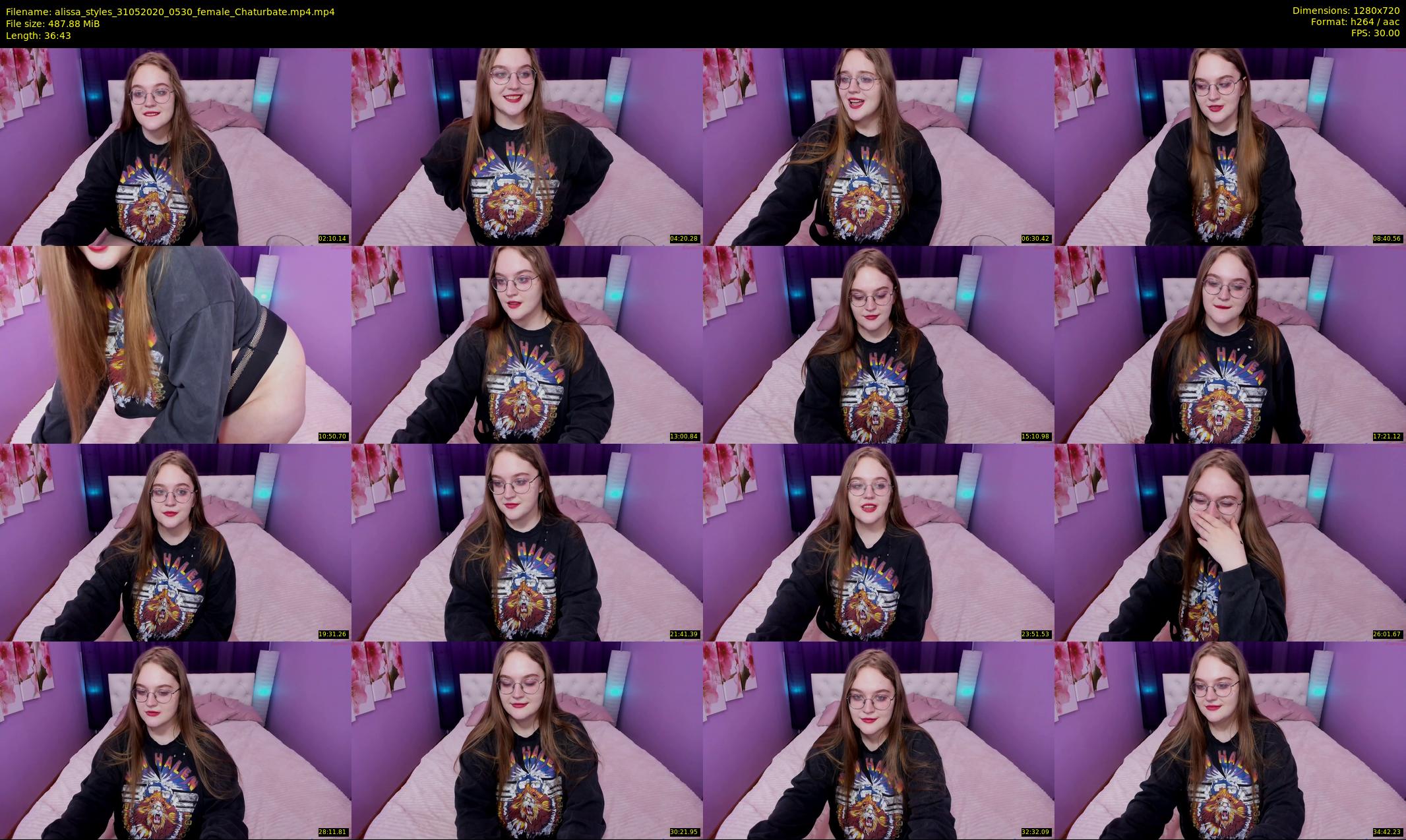 alissa_styles — 37 minute Chaturbate female cam show recording, 720p, May 31, 2020