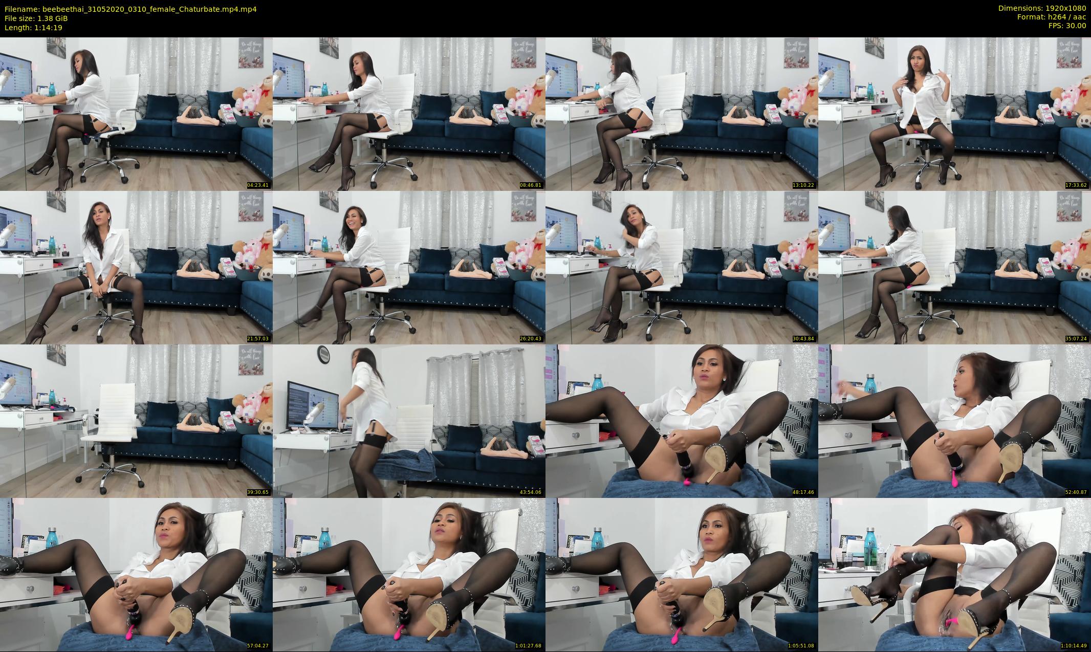 beebeethai — 75 minute Chaturbate female cam show recording, 1080p, May 31, 2020