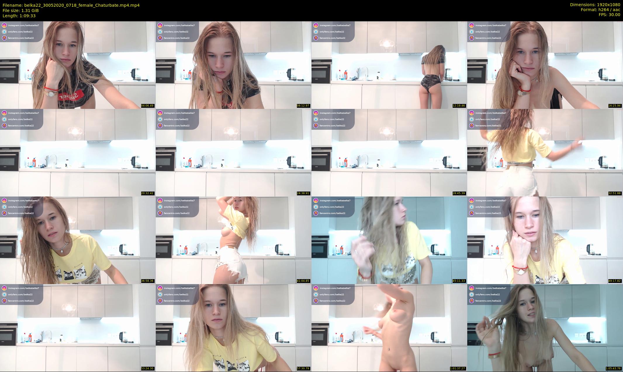 belka22 — 70 minute Chaturbate female cam show recording, 1080p, May 30, 2020