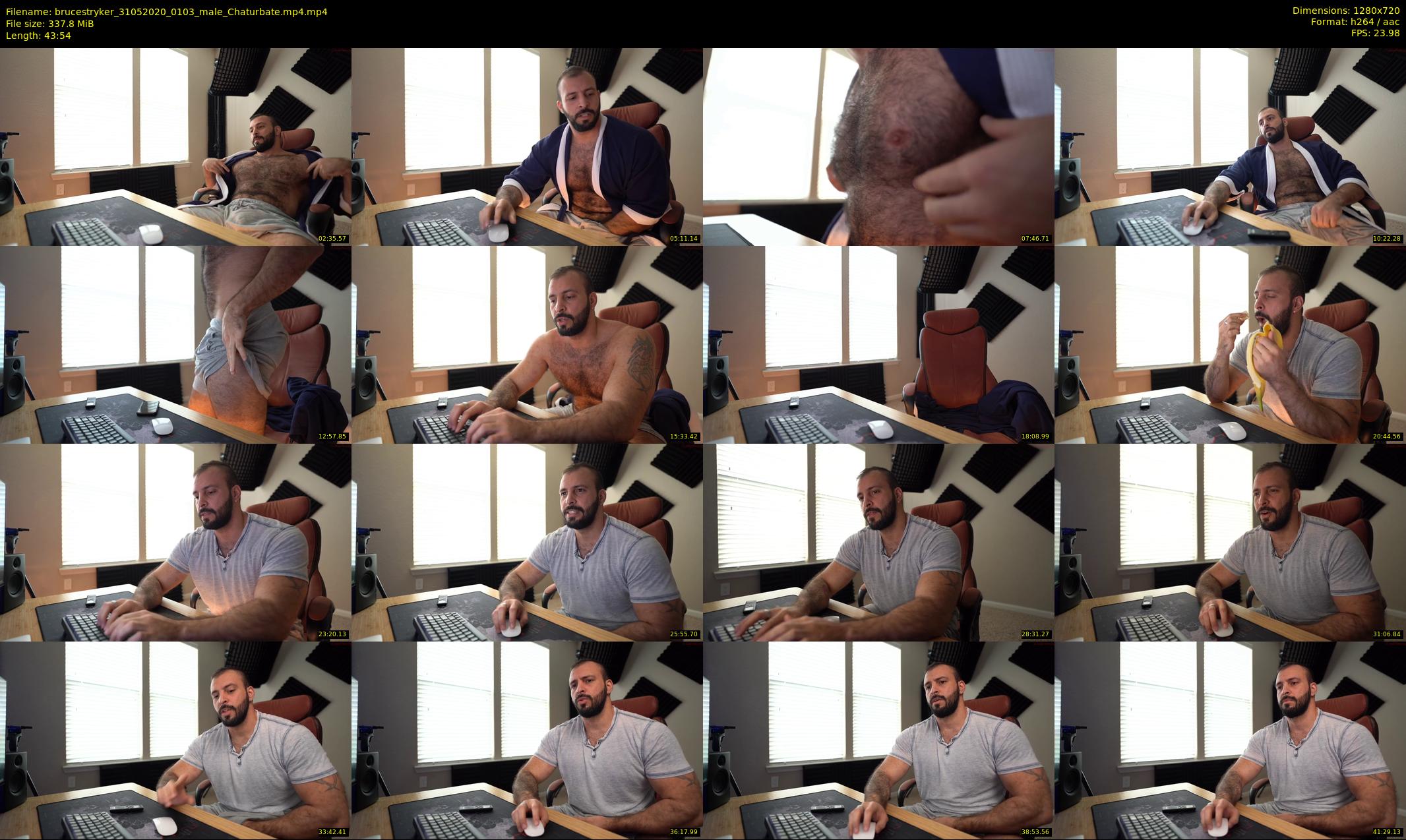 brucestryker — 44 minute Chaturbate male cam show recording, 720p, May 31, 2020
