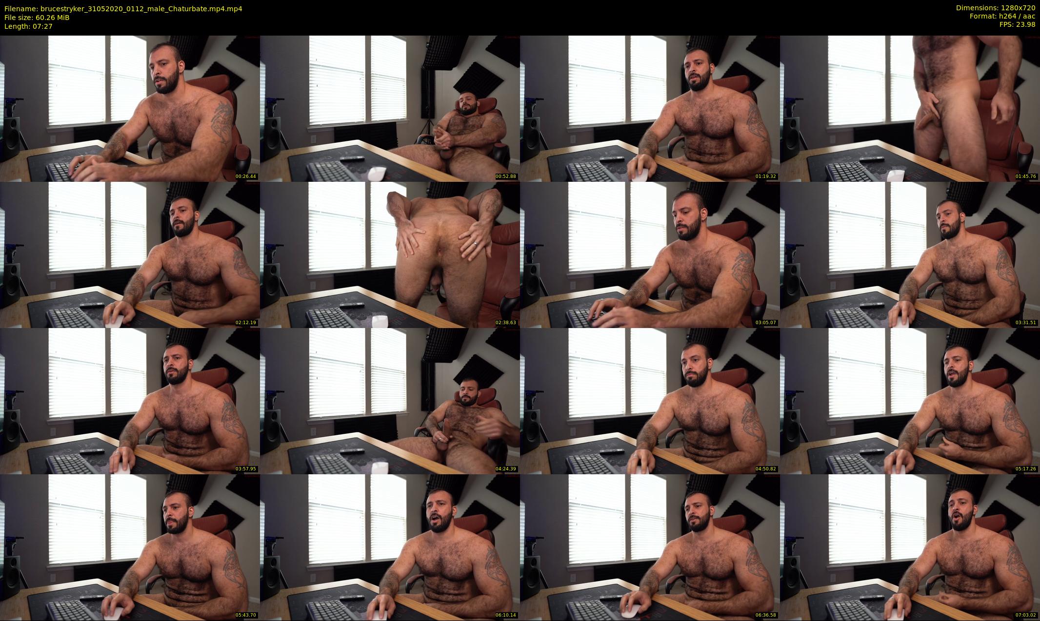 brucestryker — 8 minute Chaturbate male cam show recording, 720p, May 31, 2020