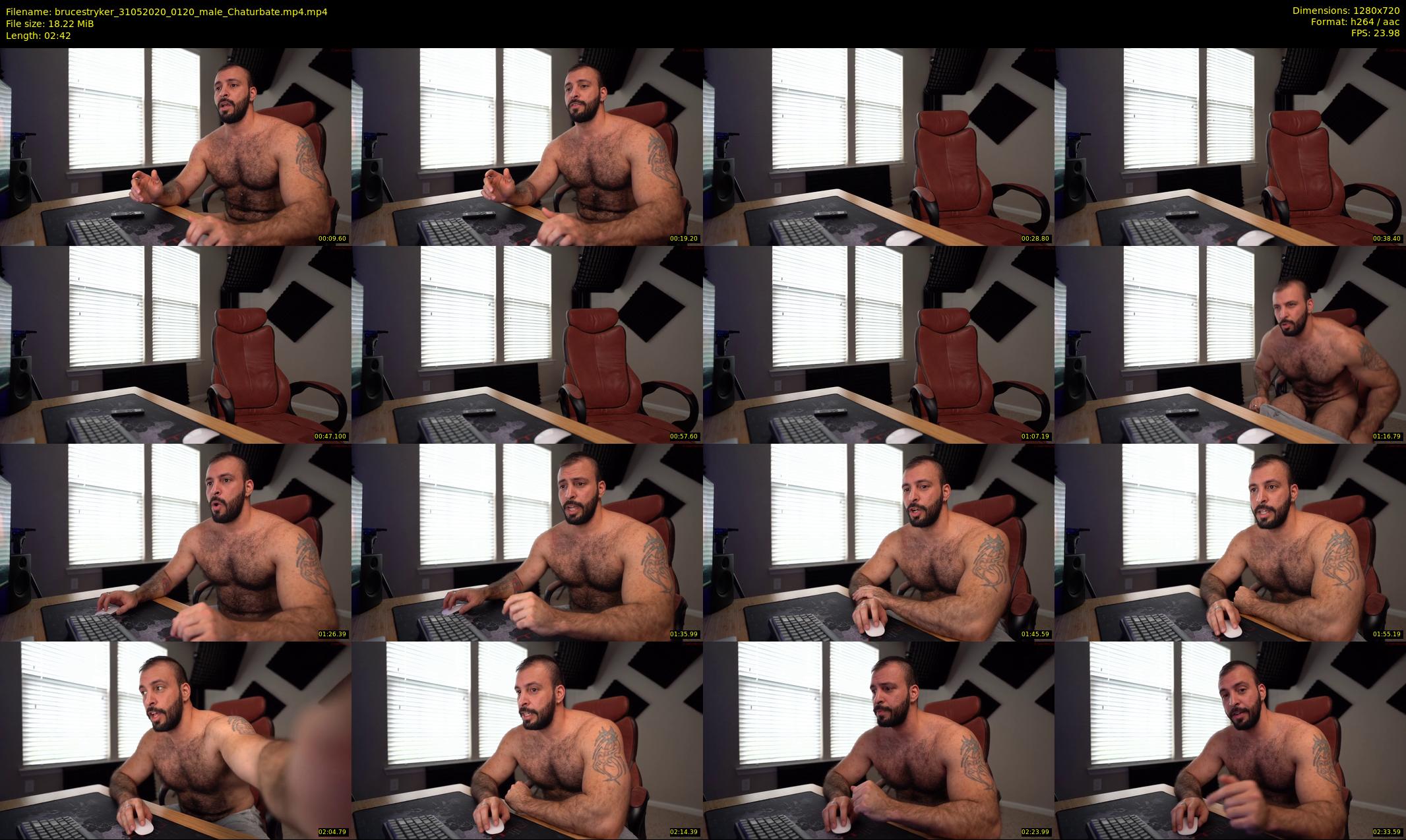 brucestryker — 3 minute Chaturbate male cam show recording, 720p, May 31, 2020