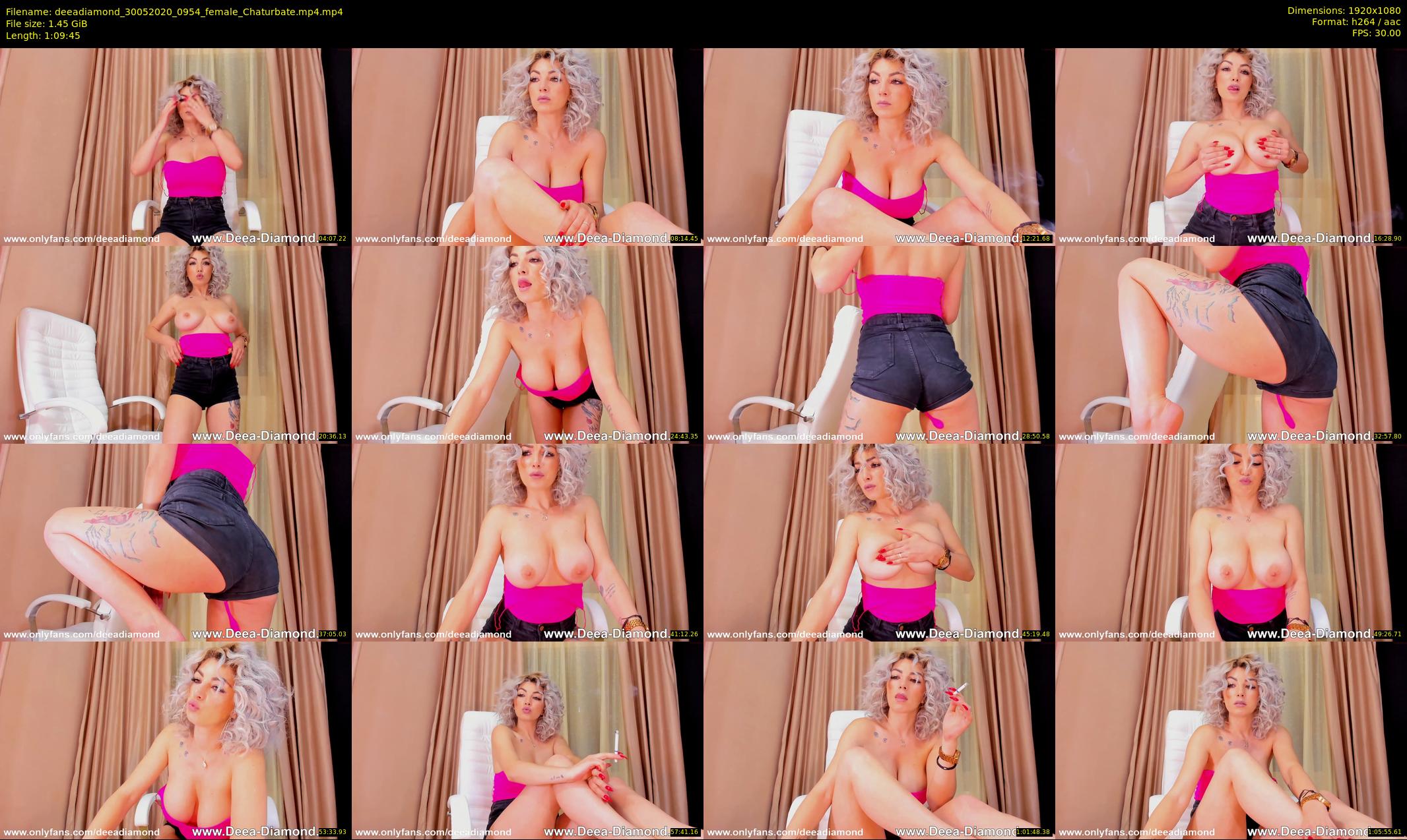 deeadiamond — 70 minute Chaturbate female cam show recording, 1080p, May 30, 2020