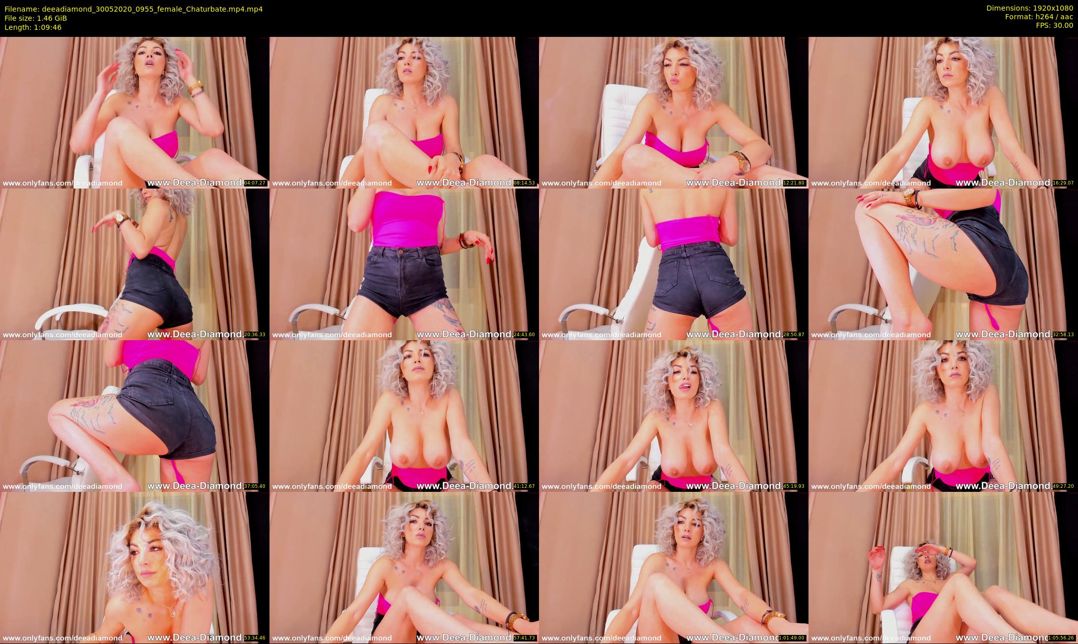 deeadiamond — 70 minute Chaturbate female cam show recording, 1080p, May 30, 2020