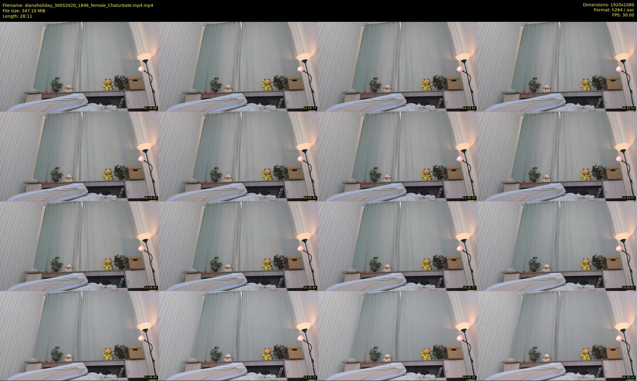 dianaholiday — 29 minute Chaturbate female cam show recording, 1080p, May 30, 2020