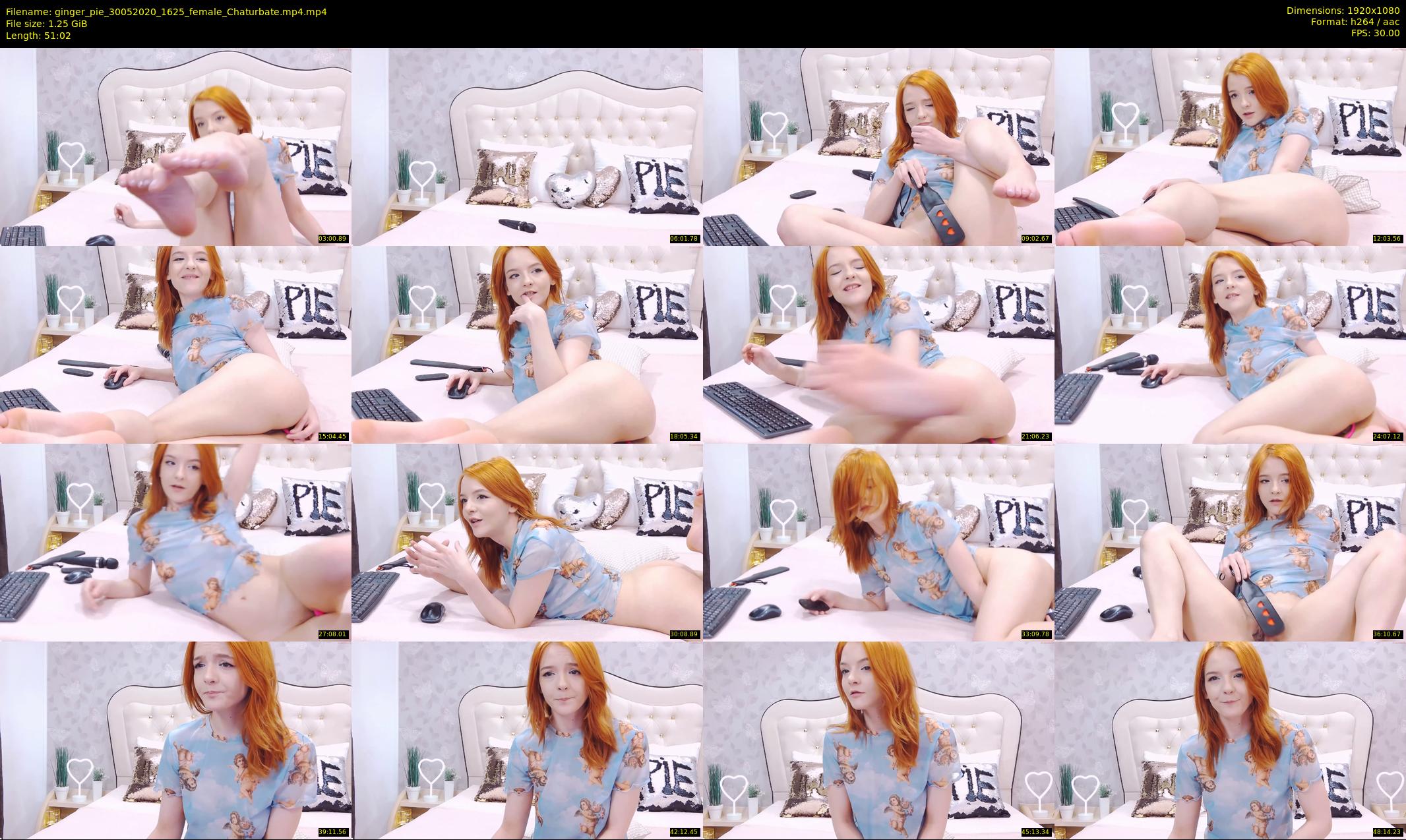 ginger_pie — 52 minute Chaturbate female cam show recording, 1080p, May 30, 2020