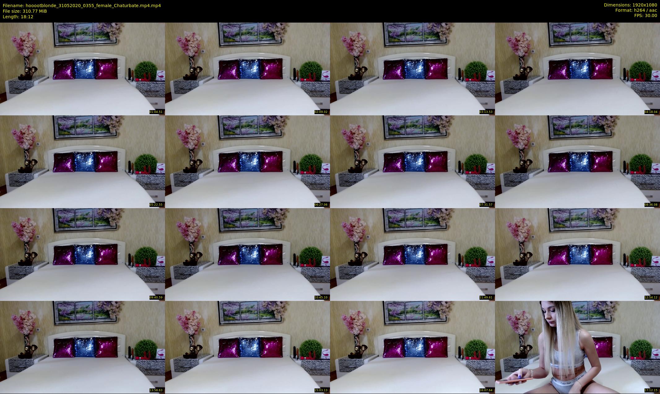 hooootblonde — 19 minute Chaturbate female cam show recording, 1080p, May 31, 2020