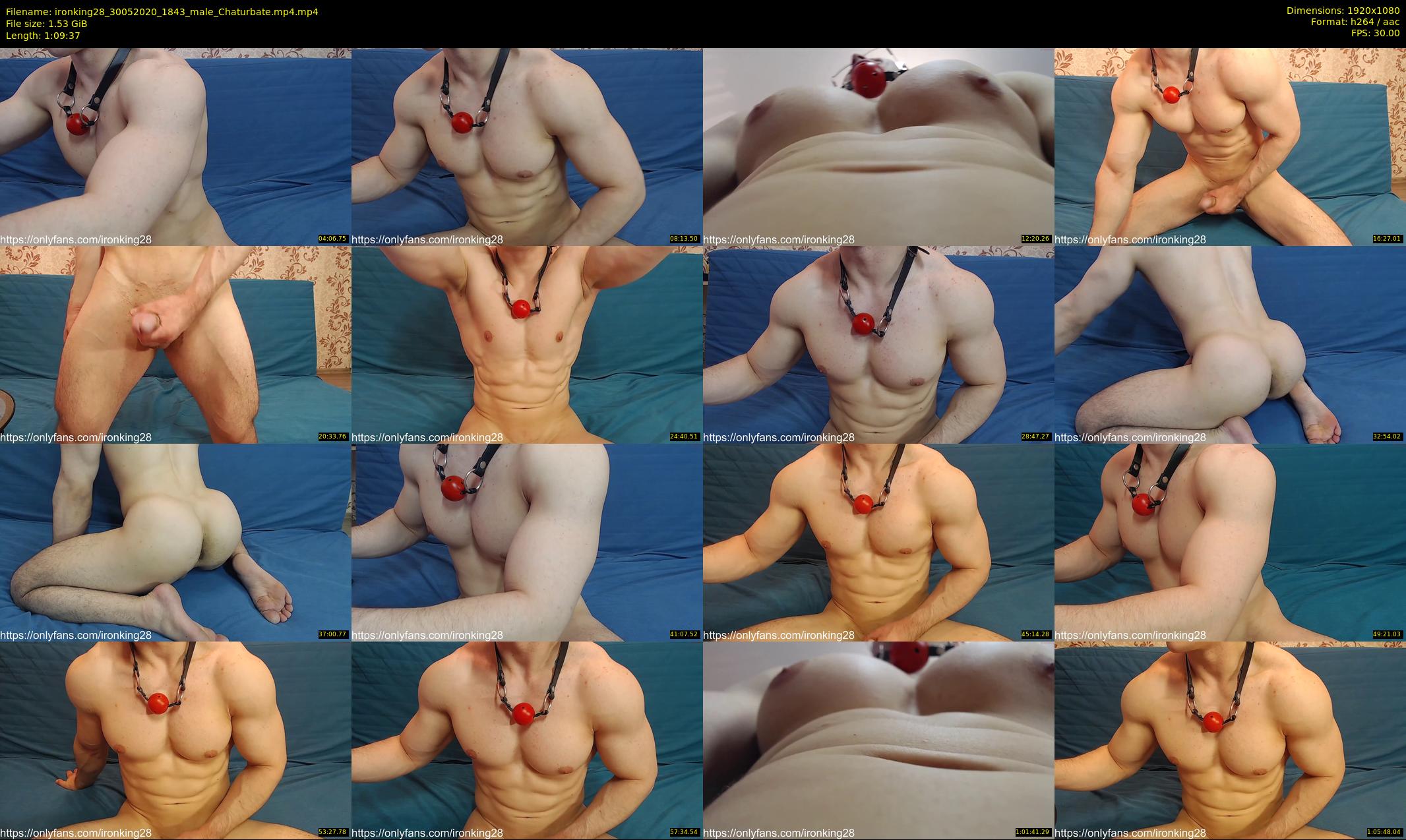 ironking28 — 70 minute Chaturbate male cam show recording, 1080p, May 30, 2020