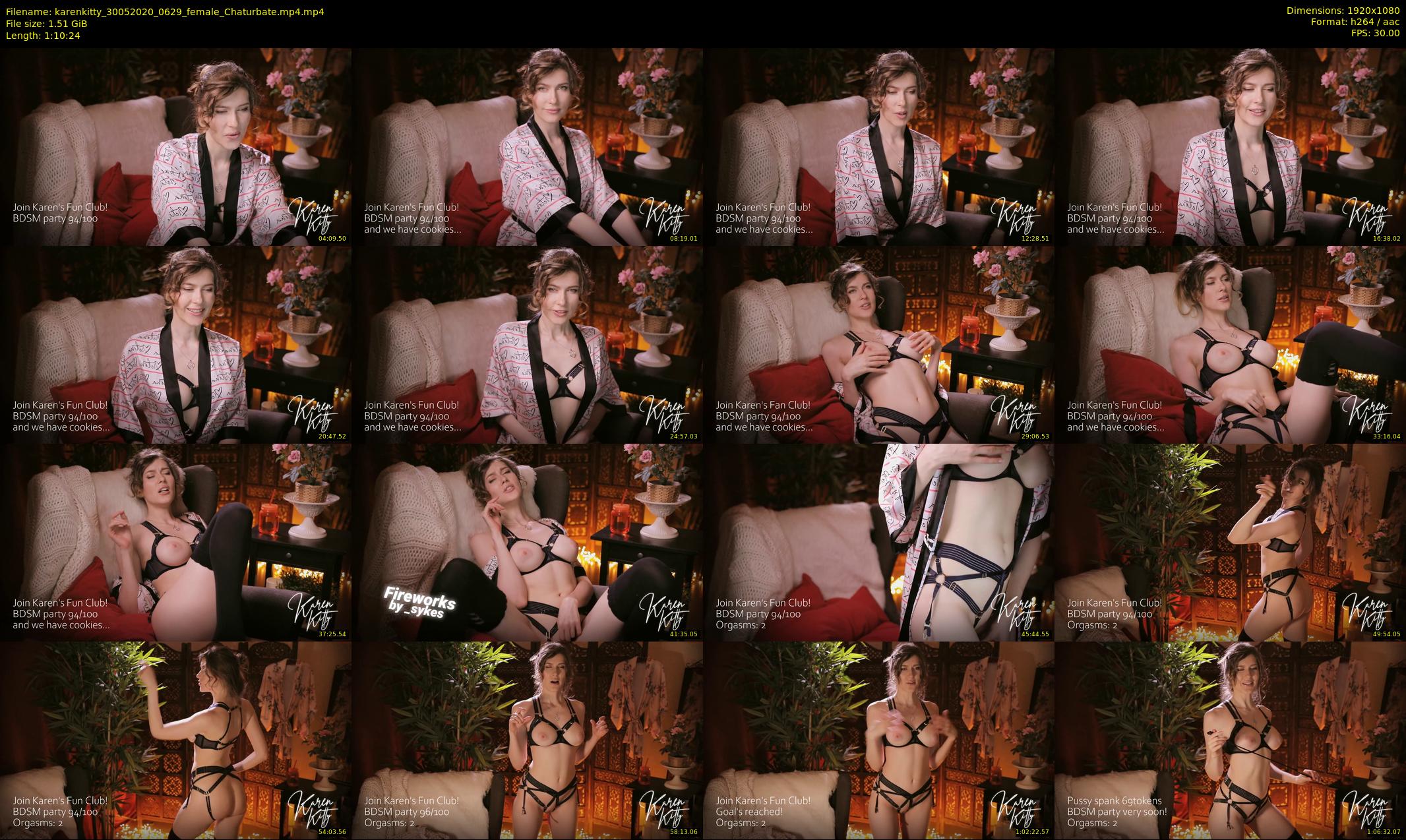 karenkitty — 71 minute Chaturbate female cam show recording, 1080p, May 30, 2020