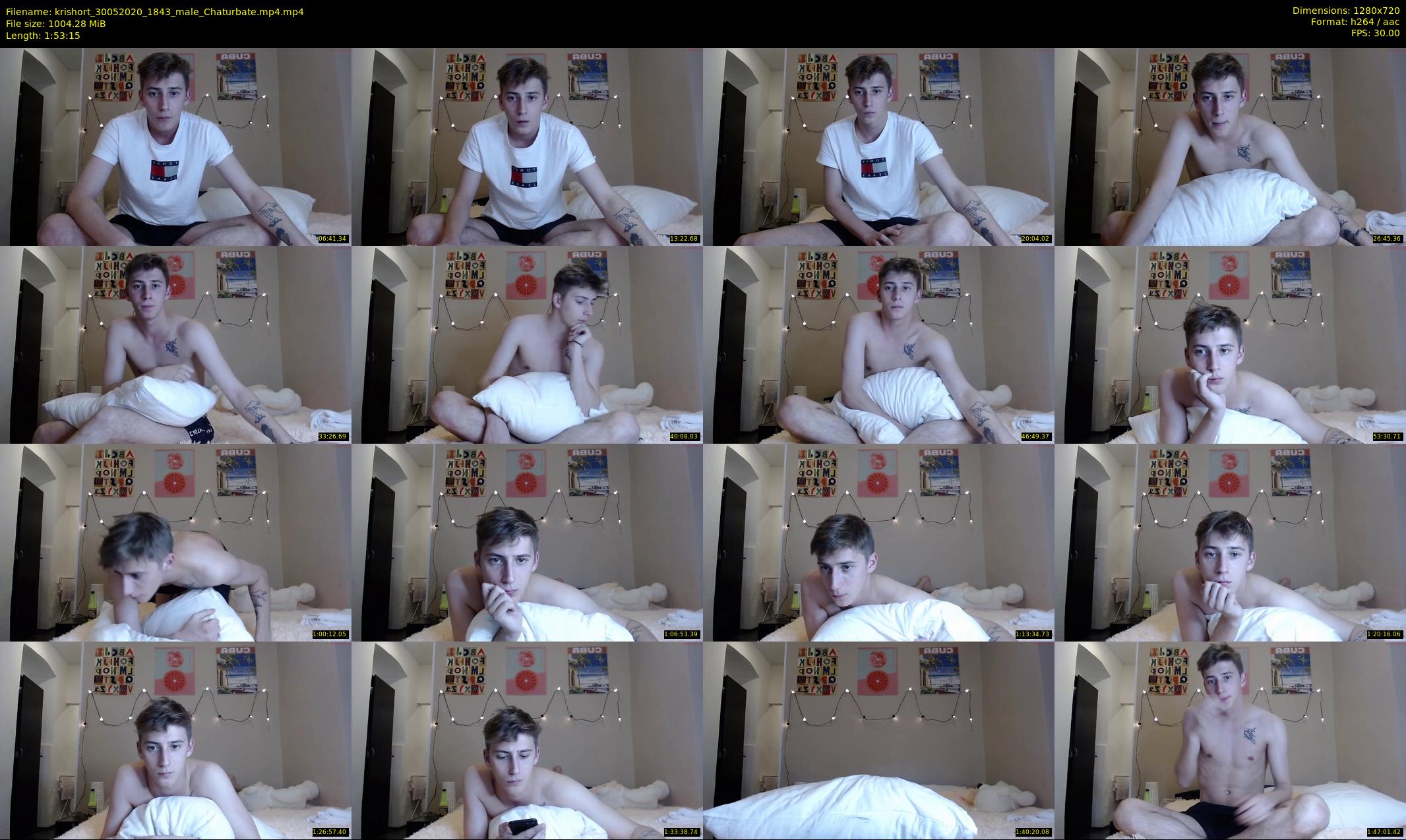 krishort — 114 minute Chaturbate male cam show recording, 720p, May 30, 2020